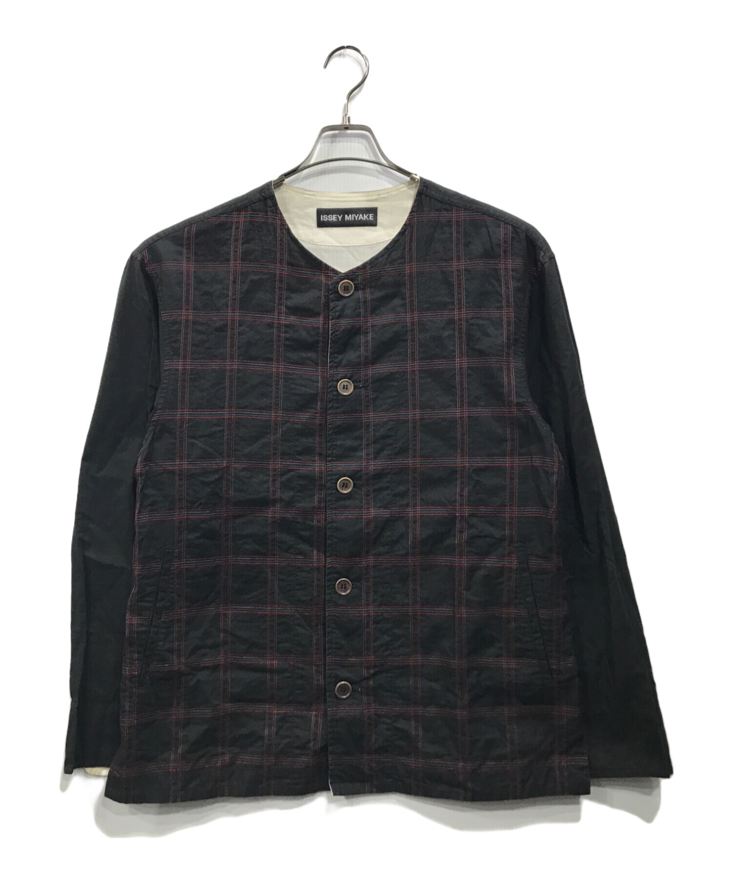 中古・古着通販】ISSEY MIYAKE (イッセイミヤケ) ノーカラー