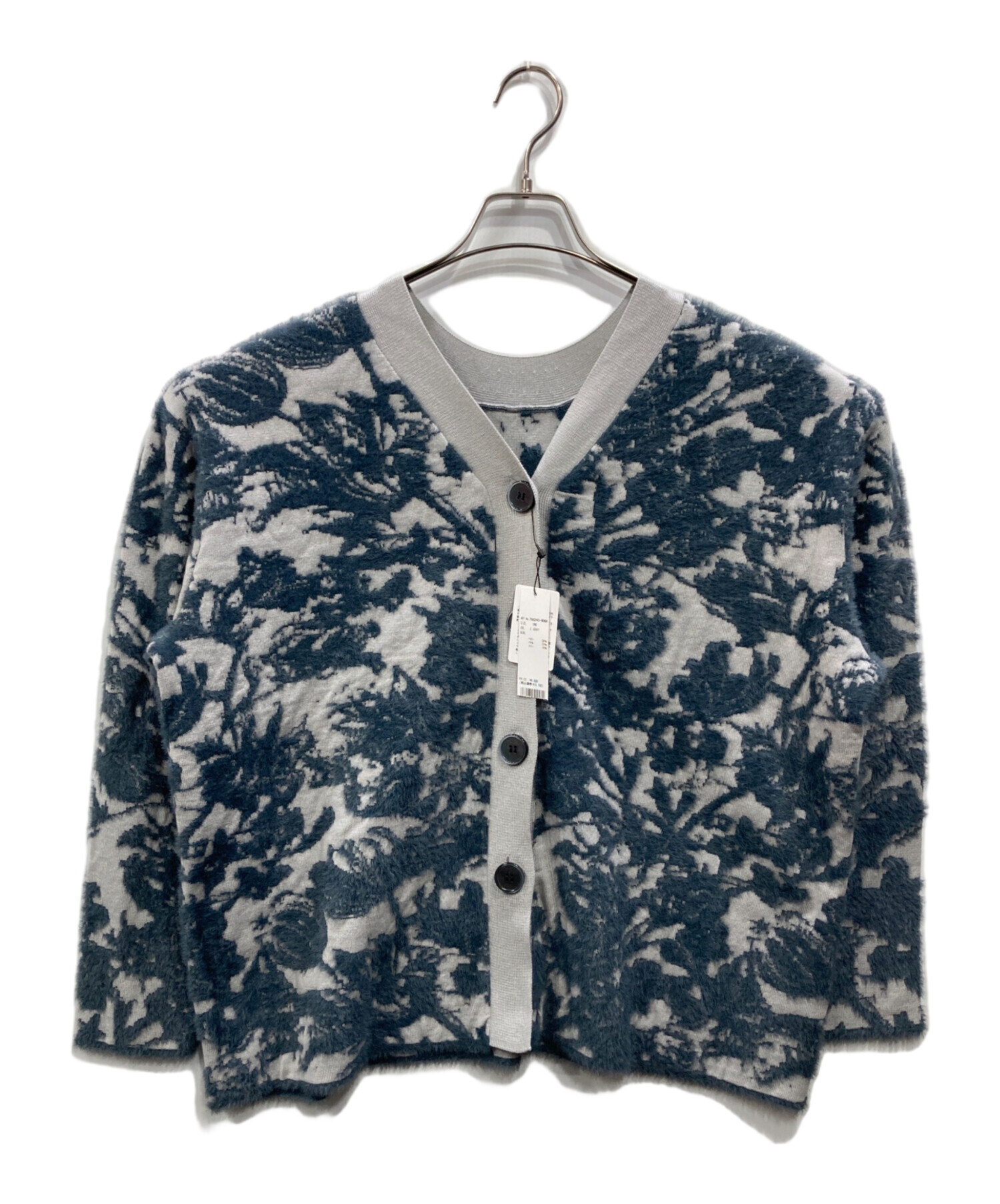 新品タグ付き LANVIN en Bleu レースコンビ カーディガン 中古
