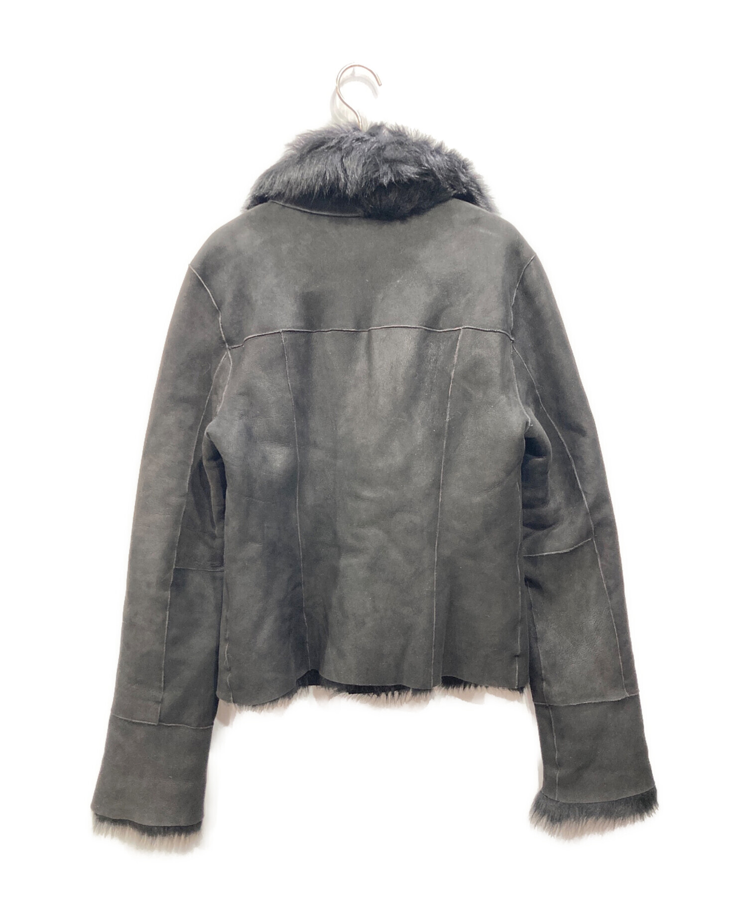 Pinky&Dianne グレー 毛皮コート サイズ38 中古・古着通販】Pinky