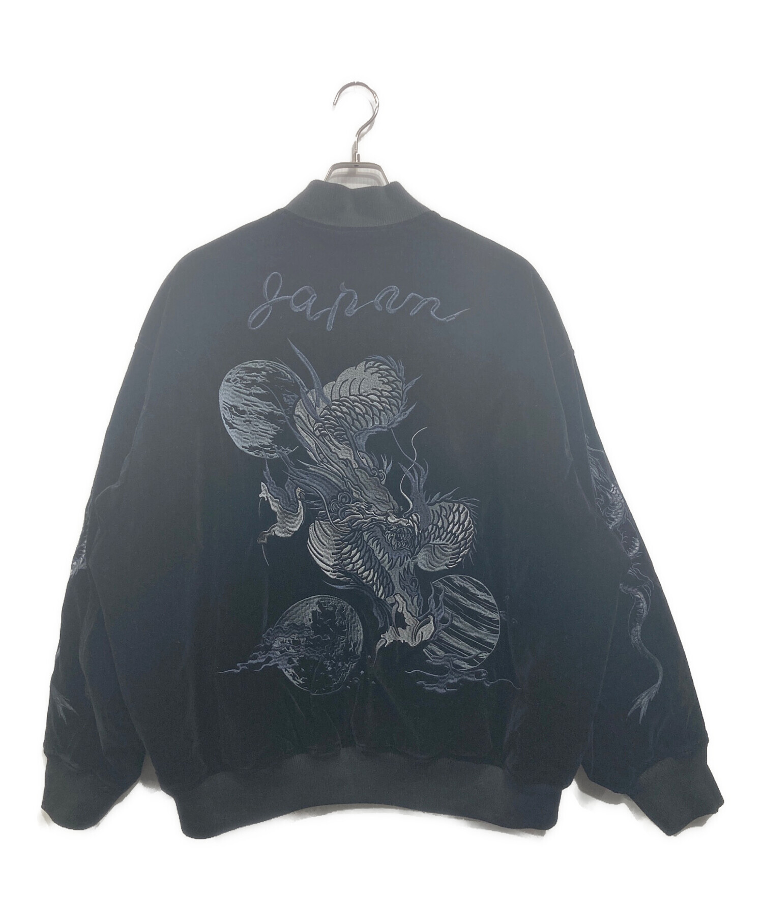 中古・古着通販】HARE (ハレ) シシュウスーベニアブルゾン ブラック