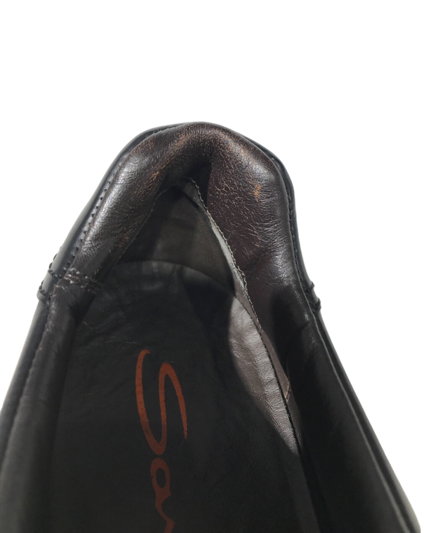 中古・古着通販】Santoni (サントーニ) レザースニーカー ブラック