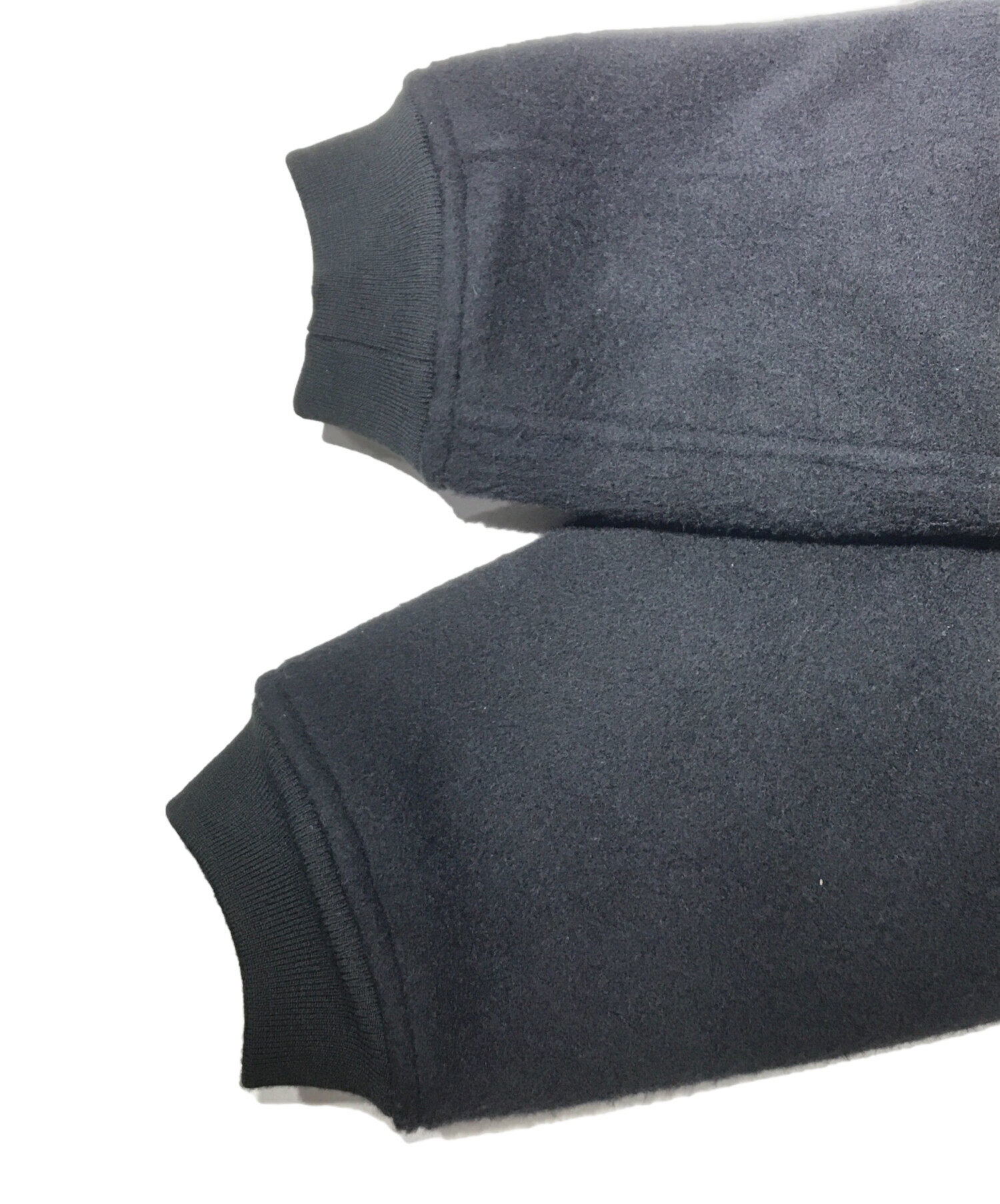 中古・古着通販】ALOUND (アラウンド) wool versity jacket ブラック