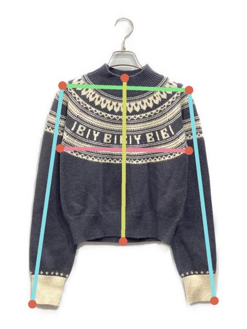 中古・古着通販】Bibiy. (ビビィ) HOLIDAY KNIT ネイビー サイズ:Free