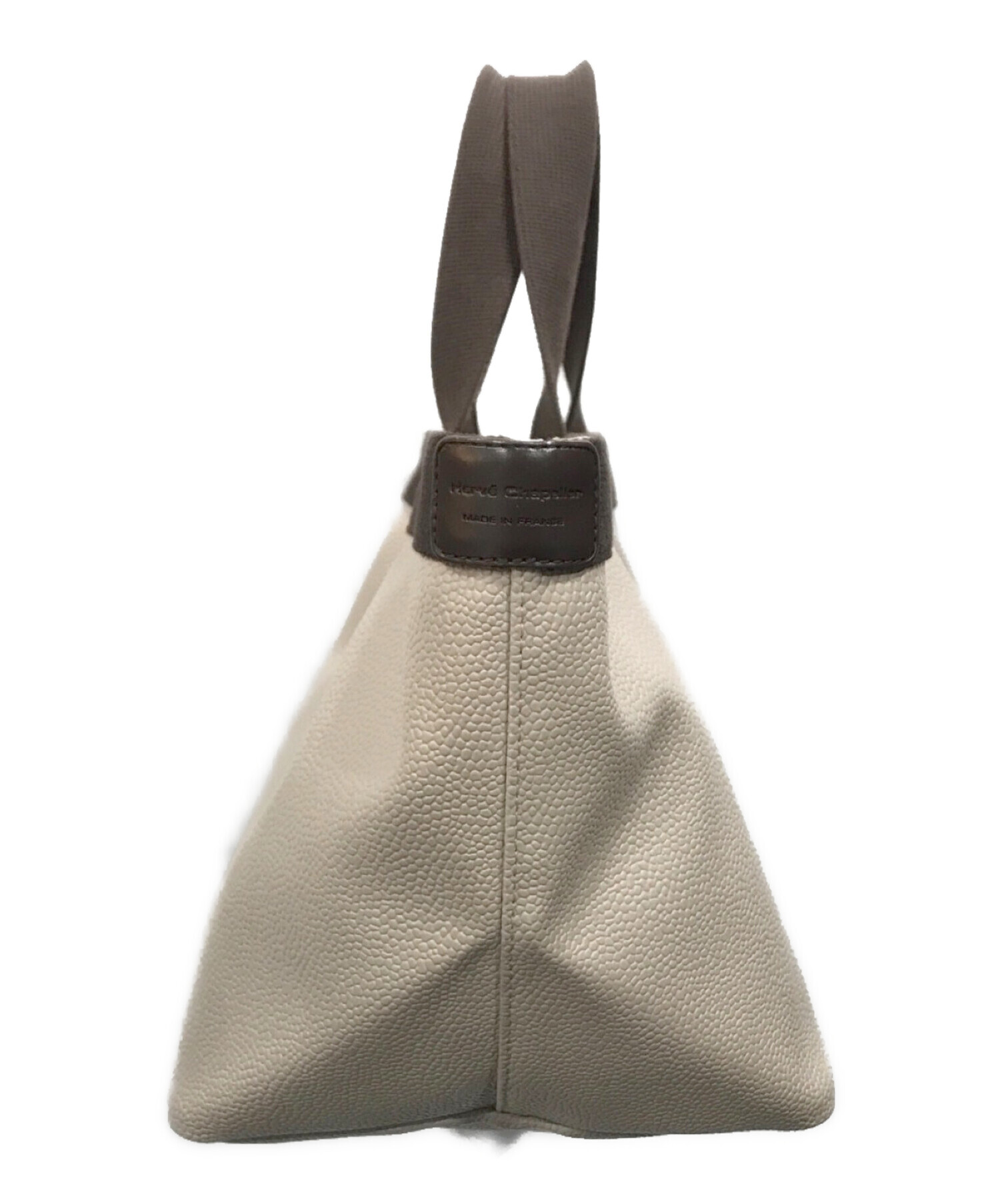 【美品】　エルベシャプリエ 舟型トートM マスティック×モカ フランス 中古・古着通販】Herve Chapelier (エルベシャプリエ) リュクス舟型
