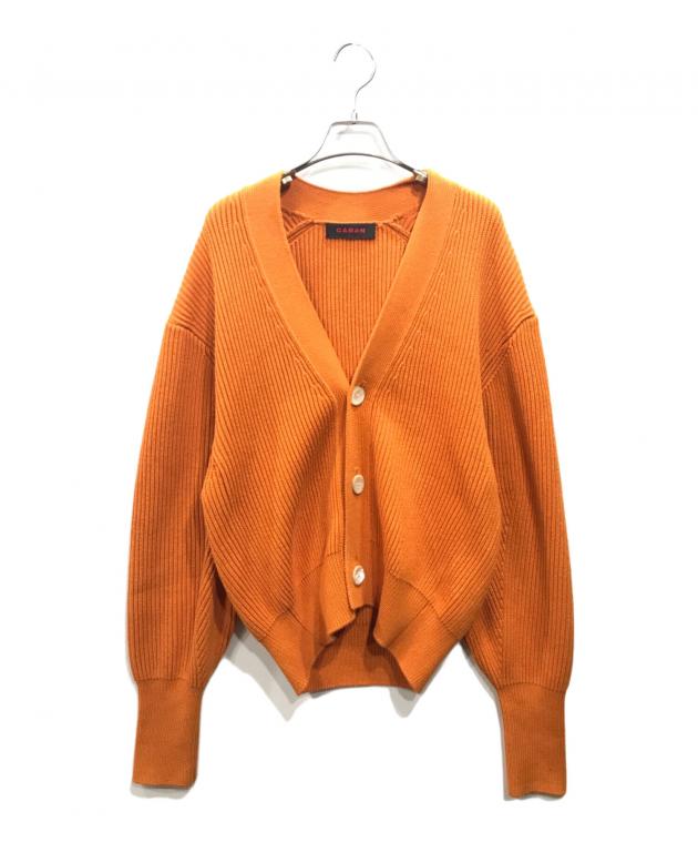 CABAN カーディガン　オレンジ 中古・古着通販】CABAN (キャバン) コットンカシミヤローゲージV
