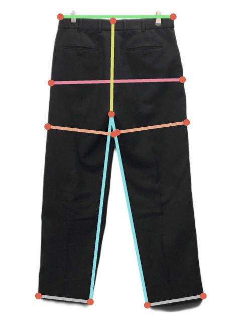 中古・古着通販】GUCCI (グッチ) パイピングサイドラインスラックス