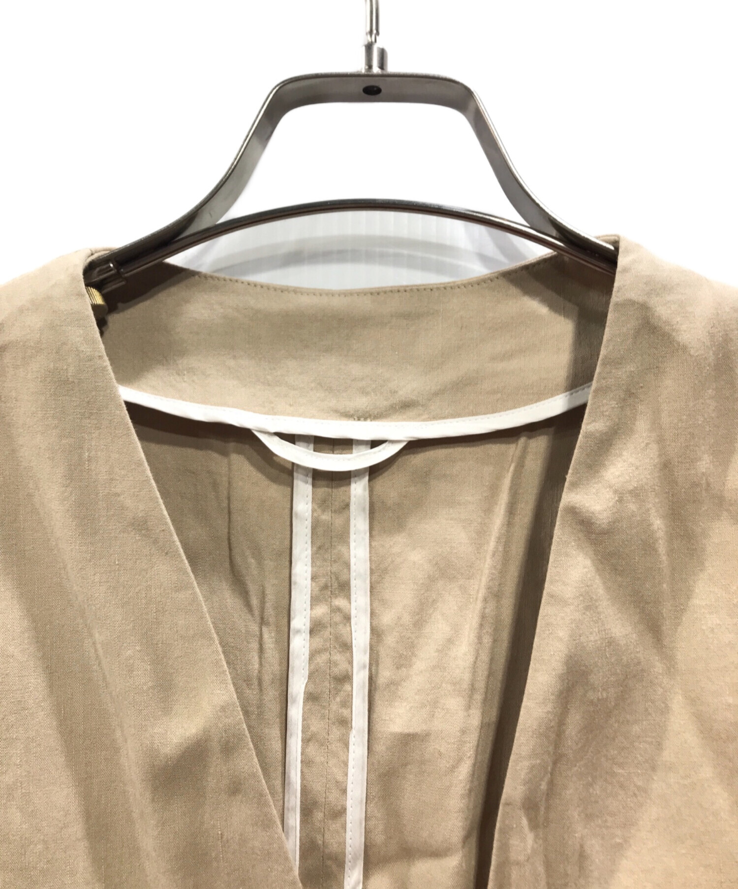 中古・古着通販】ANAYI (アナイ) リネン混ノーカラージャケット