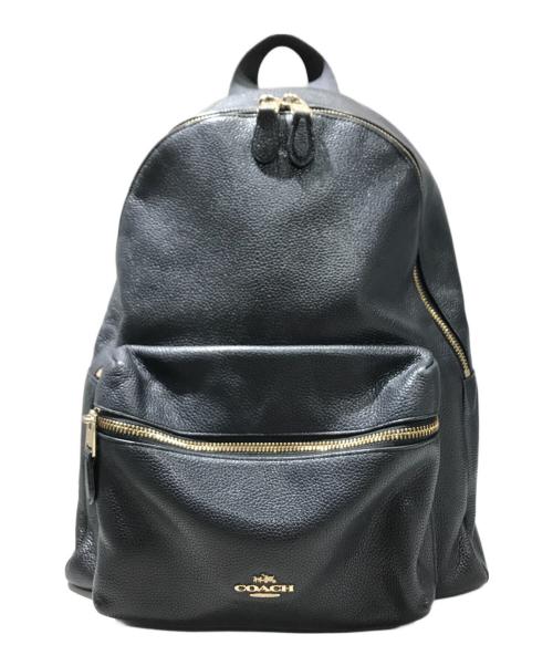 中古・古着通販】COACH (コーチ) チャーリー バックパック ブラック