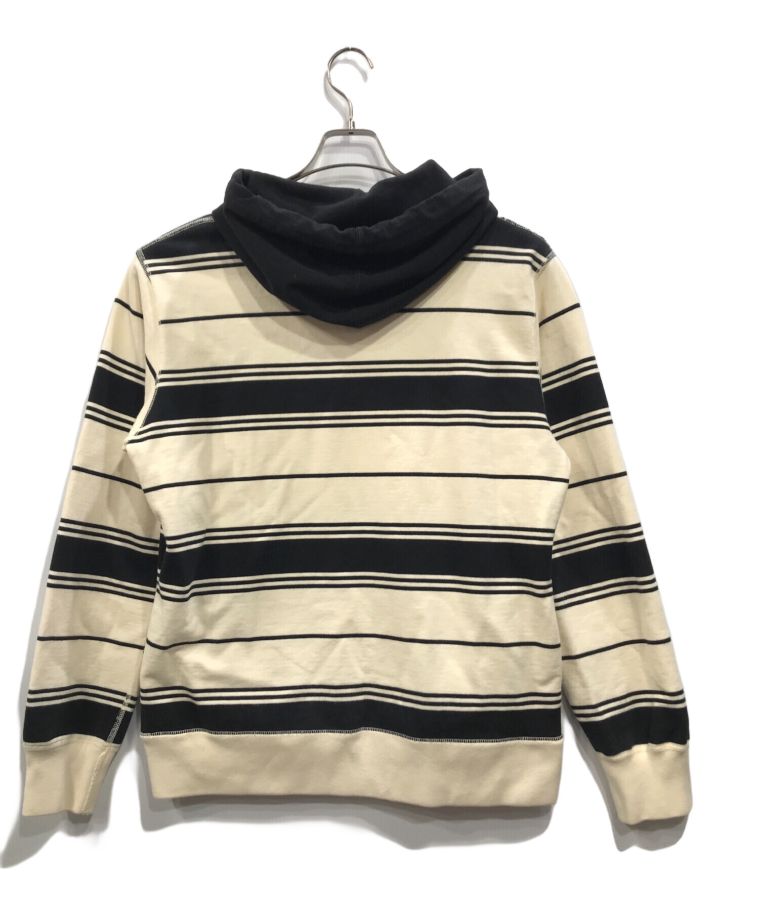 中古・古着通販】SUPREME (シュプリーム) Striped Hooded Crewneck  