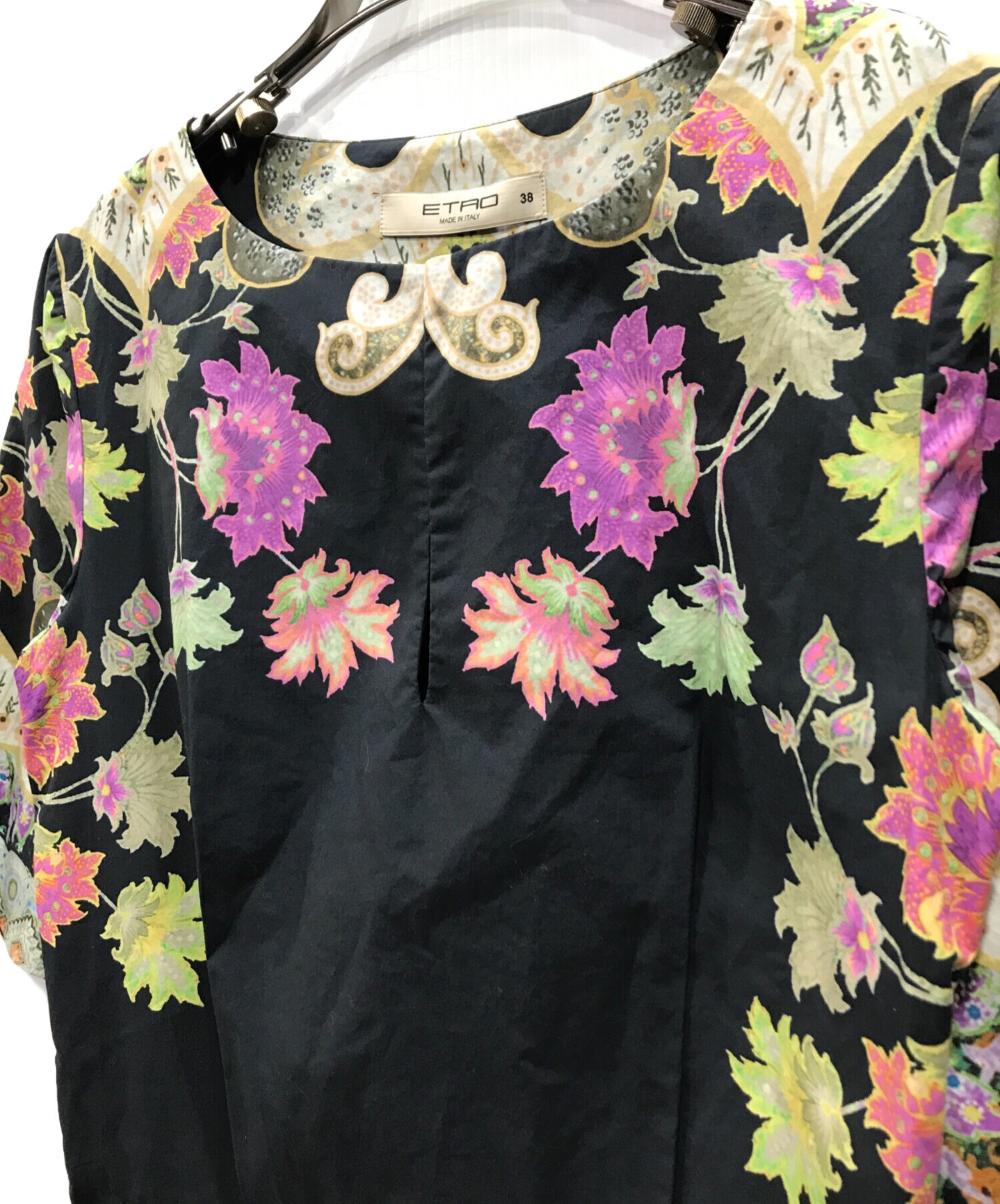 中古・古着通販】ETRO (エトロ) ペイズリー柄ワンピース マルチカラー