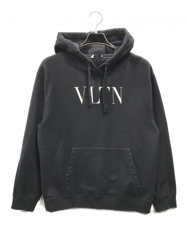 ヴァレンティノ VALENTINO ロゴ プリントロゴ ブラック パーカー