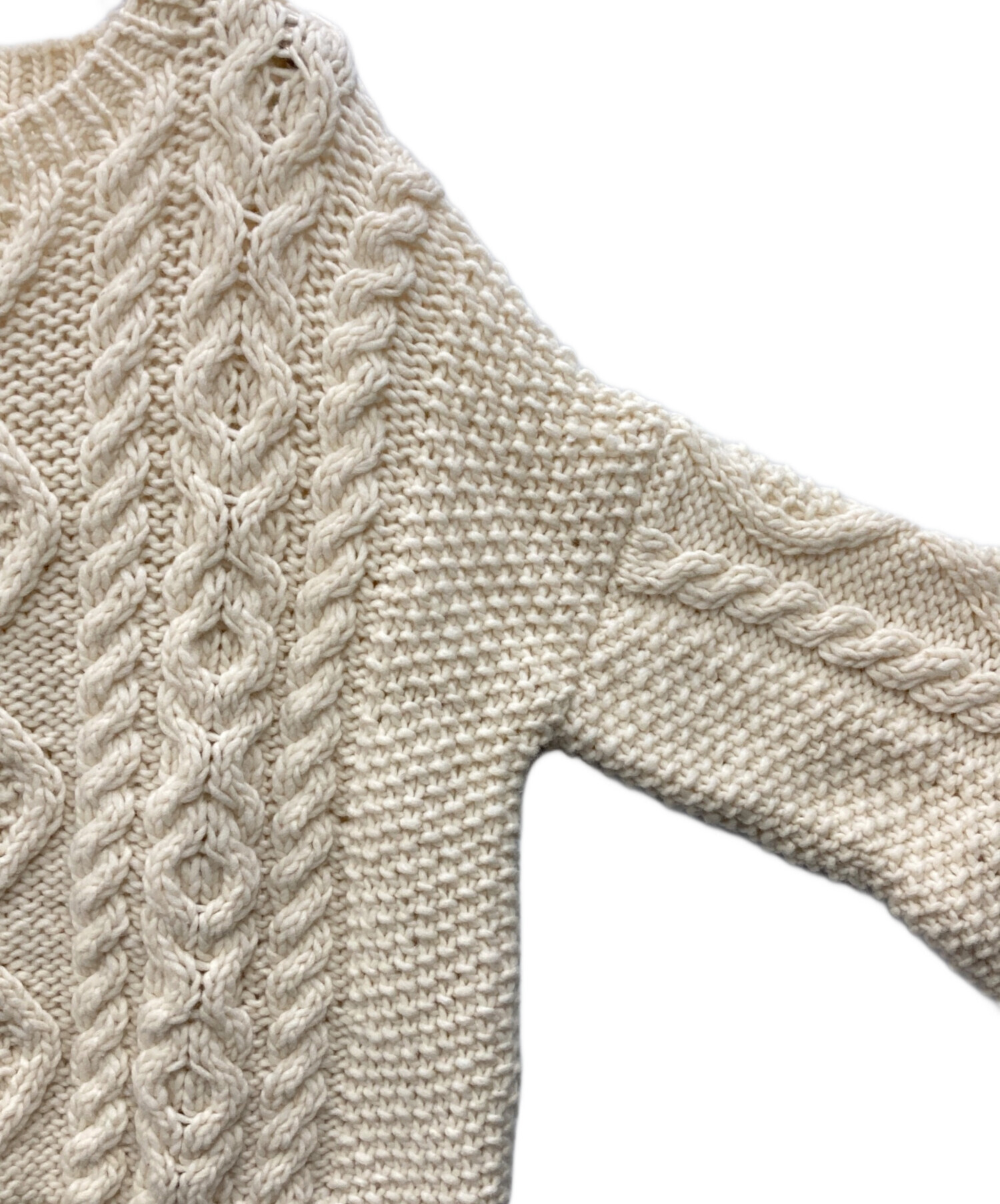 ペルーアランクルーネックニット かぐれペルーアランクルーネック