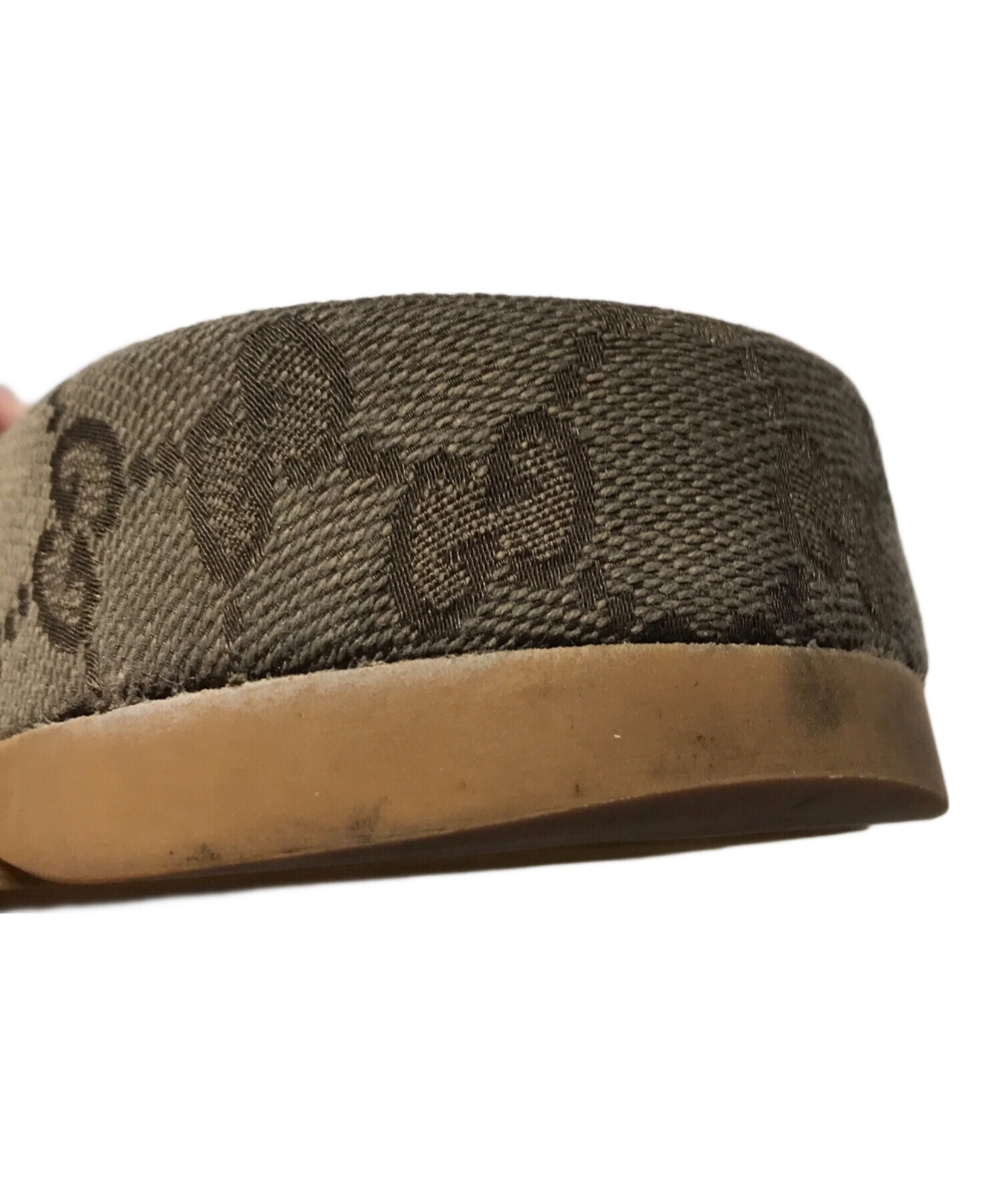 中古・古着通販】GUCCI (グッチ) GGキャンバス サンダル ベージュ