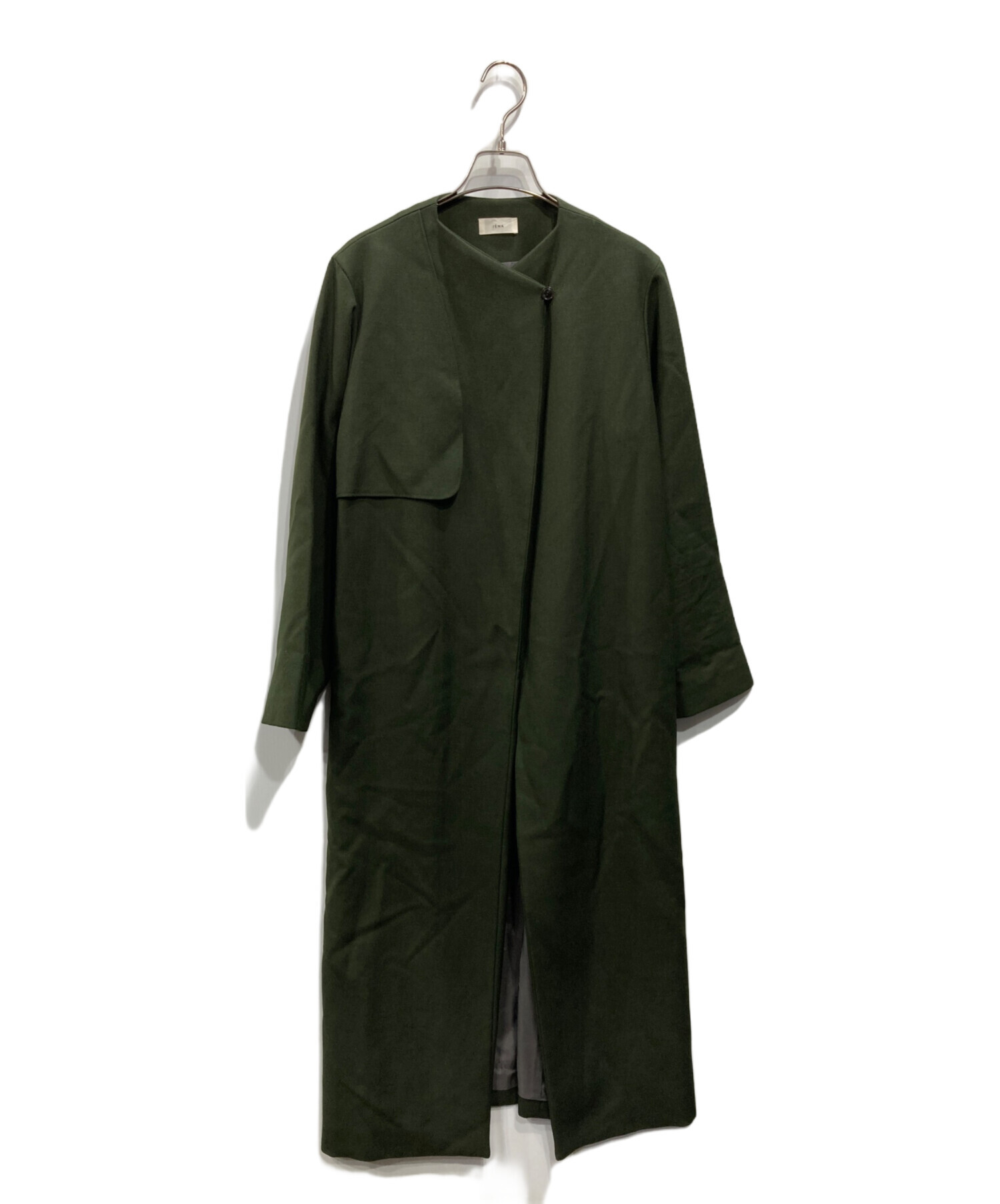 中古・古着通販】IENA (イエナ) ウールツイルラップコート グリーン 