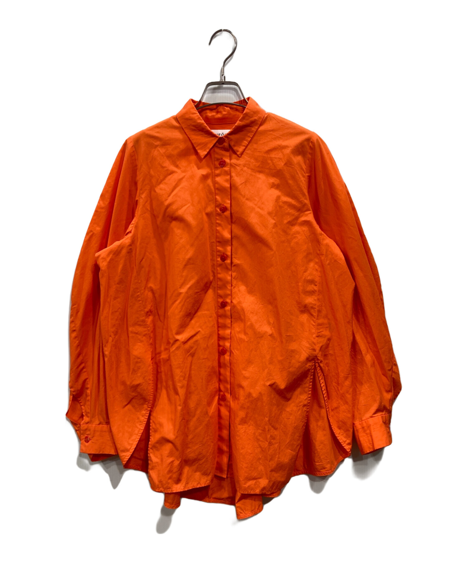 ENFOLD(エンフォルド) 七分袖シャツブラウス サイズ38 M レディース美品  - 白×オレンジ ENFOLD - ENFOLD(エンフォルド) 七分袖シャツブラウス サイズ38 M