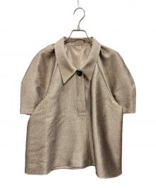 machatt メタリックパフスリーブブラウス