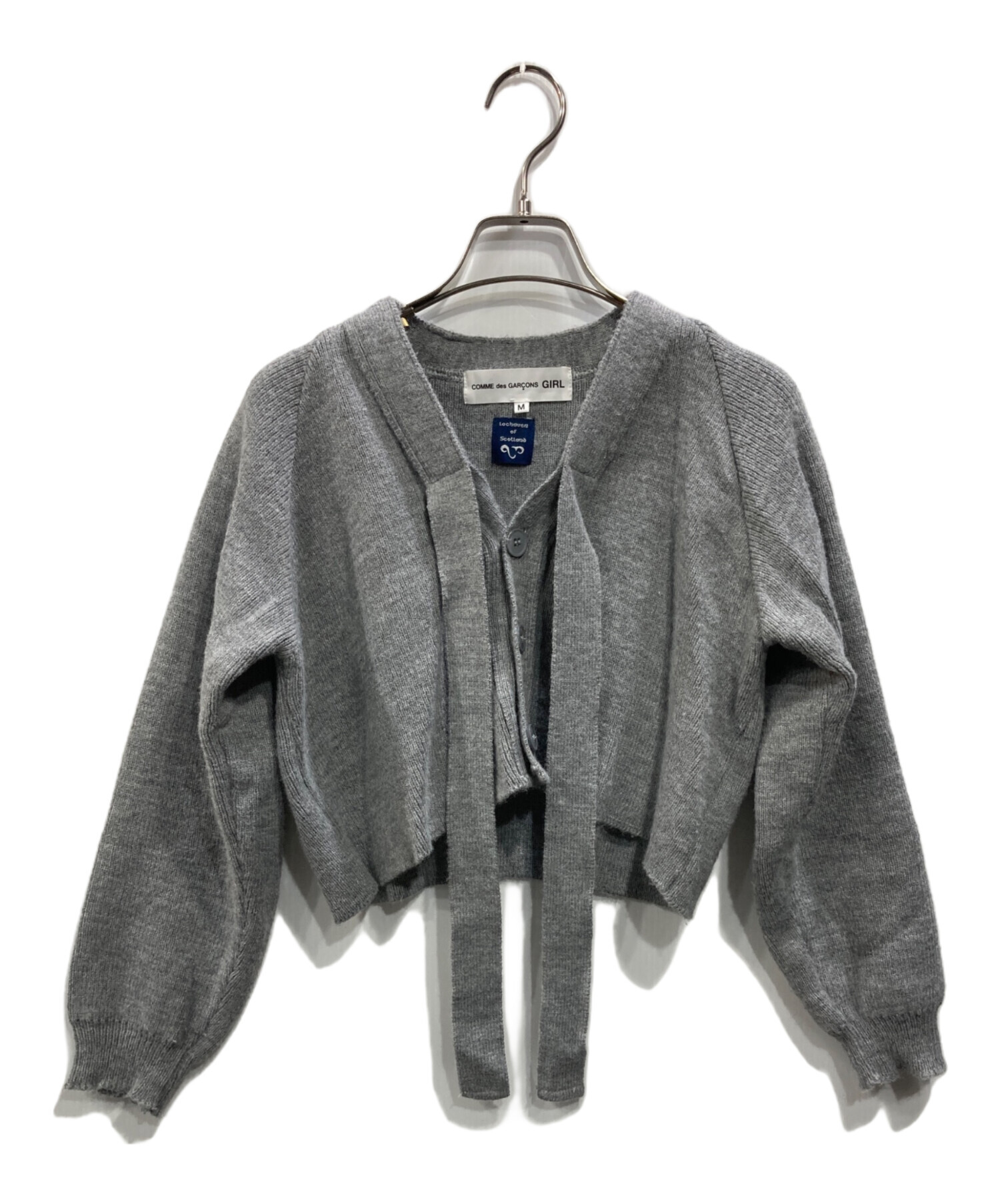 新品 コムデギャルソン　グレー　カーディガンM 新品 コムデギャルソン グレー カーディガンM 新品