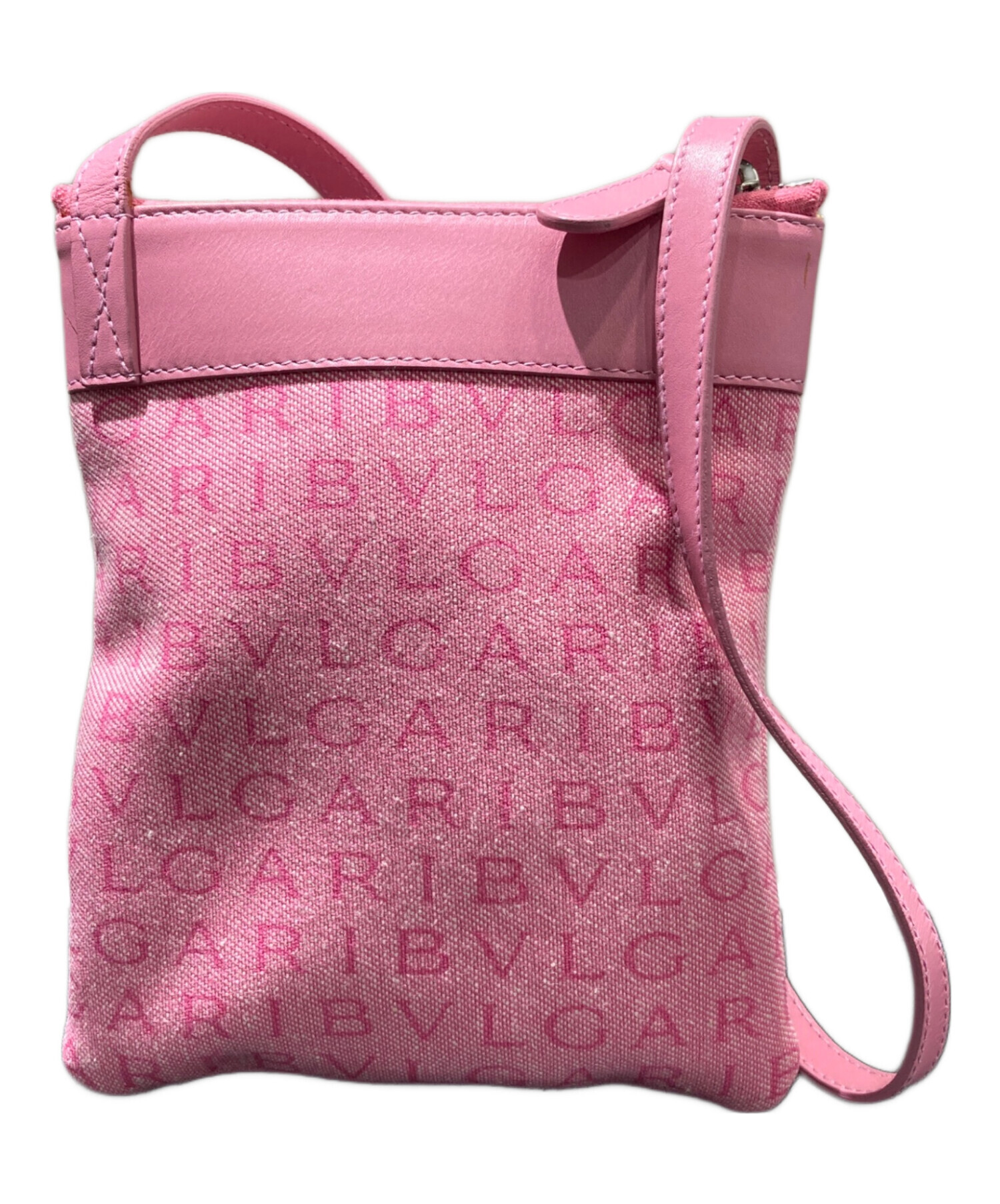 中古・古着通販】BVLGARI (ブルガリ) ロゴマニア ポシェット パープル 