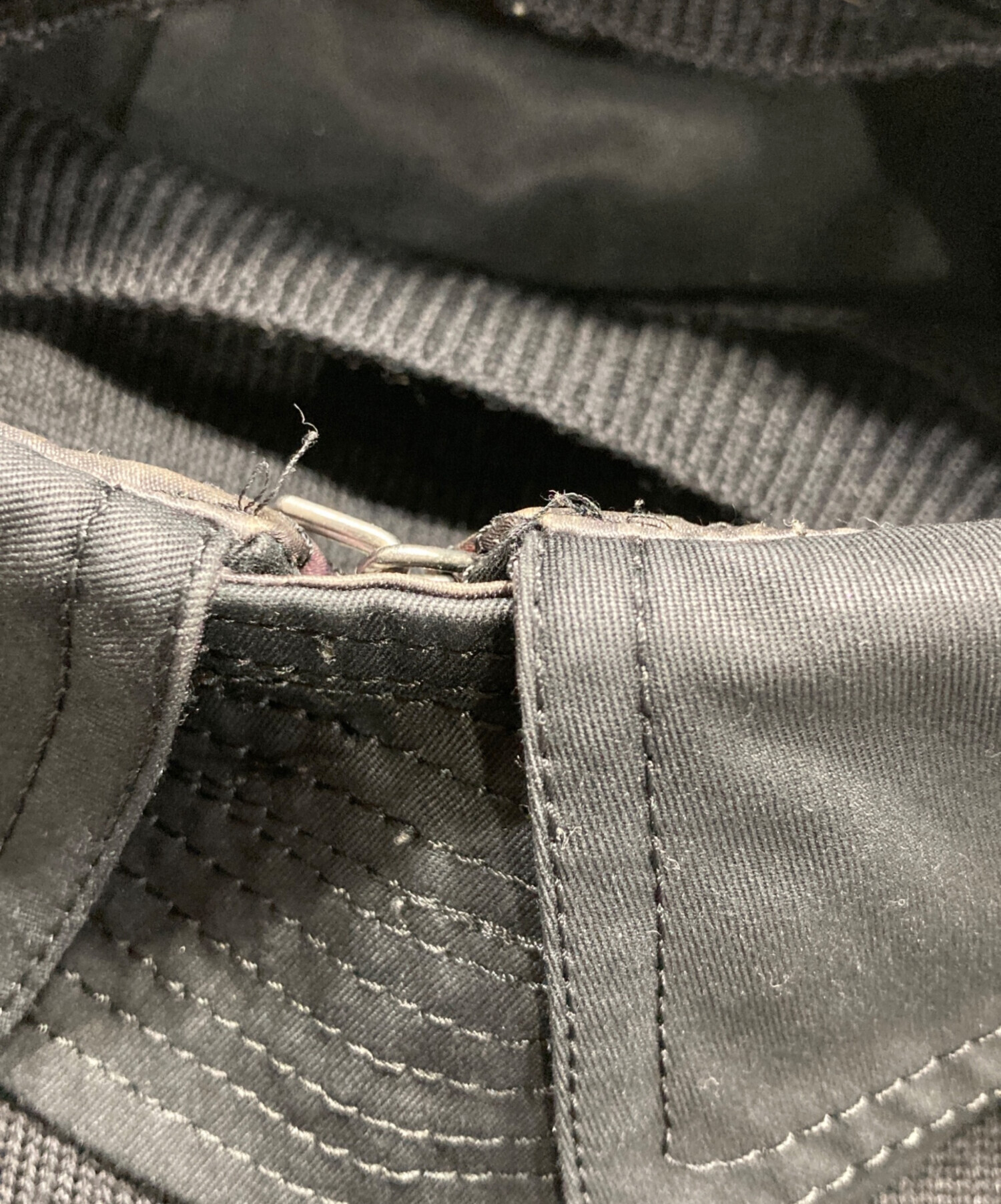 中古・古着通販】sacai (サカイ) ニットドッキングワンピース ブラック