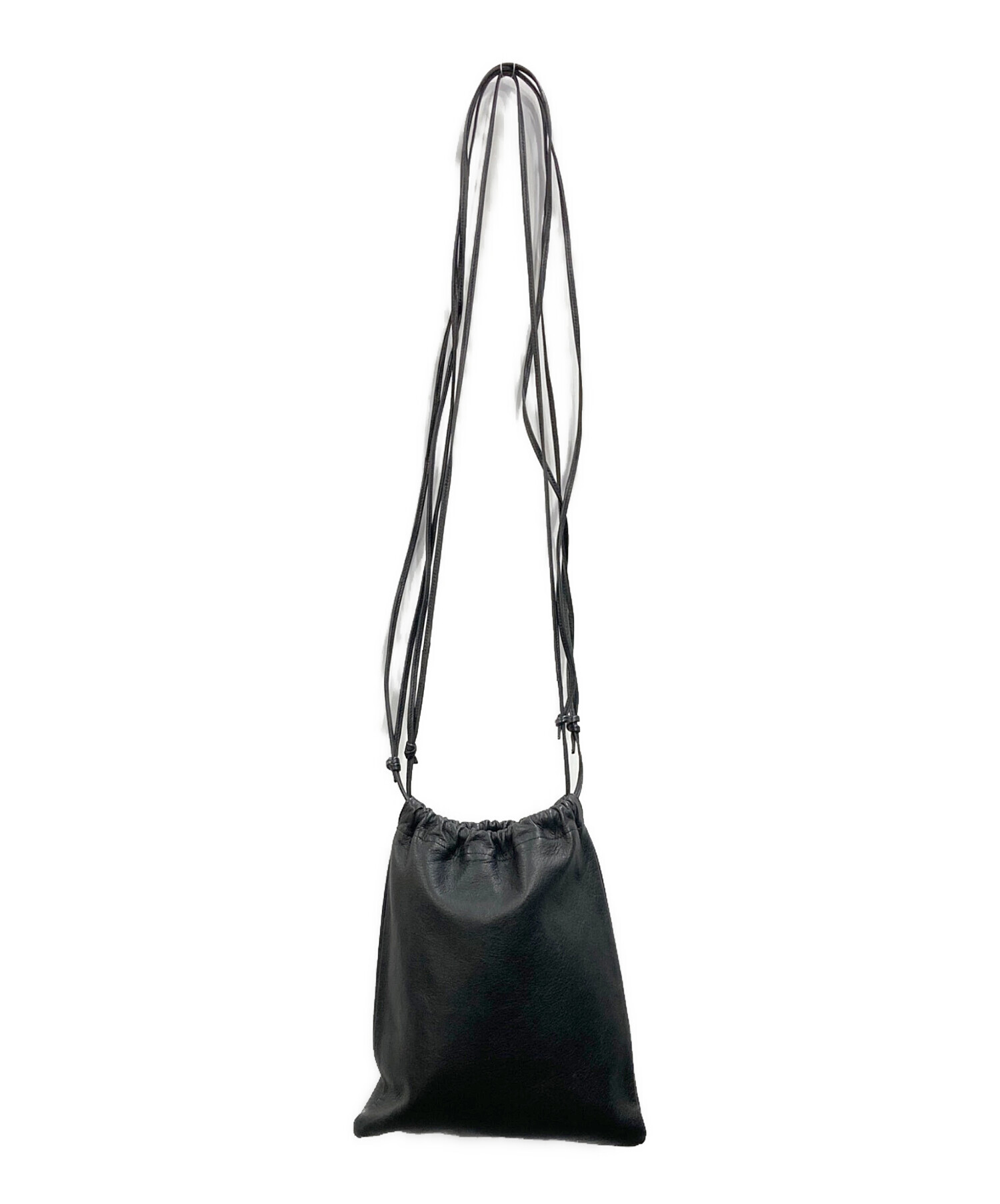 バッグ AURALEE LEATHER SQUARE STRING POUCH 中古・古着通販】AURALEE (オーラリー) LEATHER SQUARE STRING POUCH