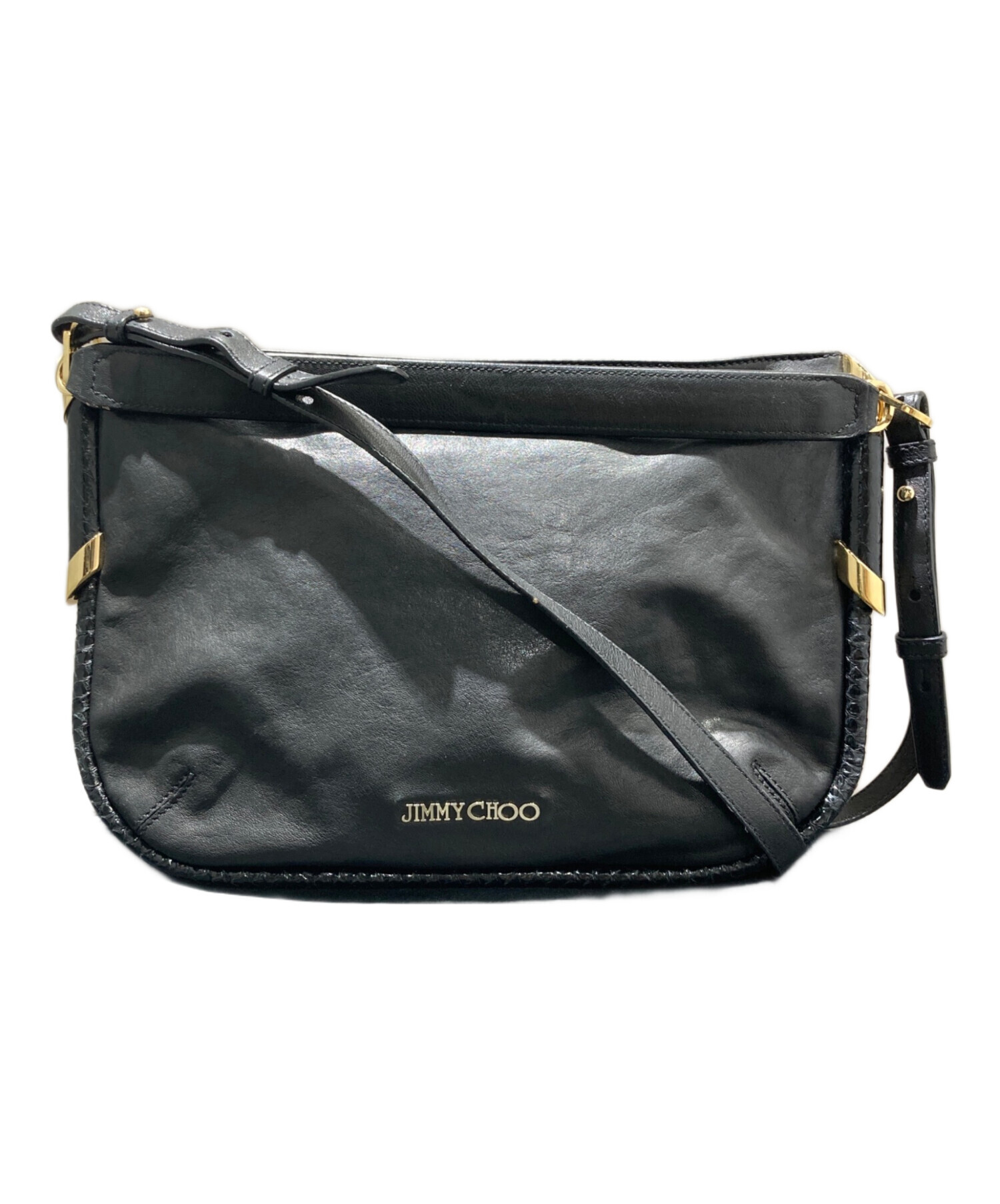 中古・古着通販】JIMMY CHOO (ジミーチュウ) 2WAYバッグ ブラック 