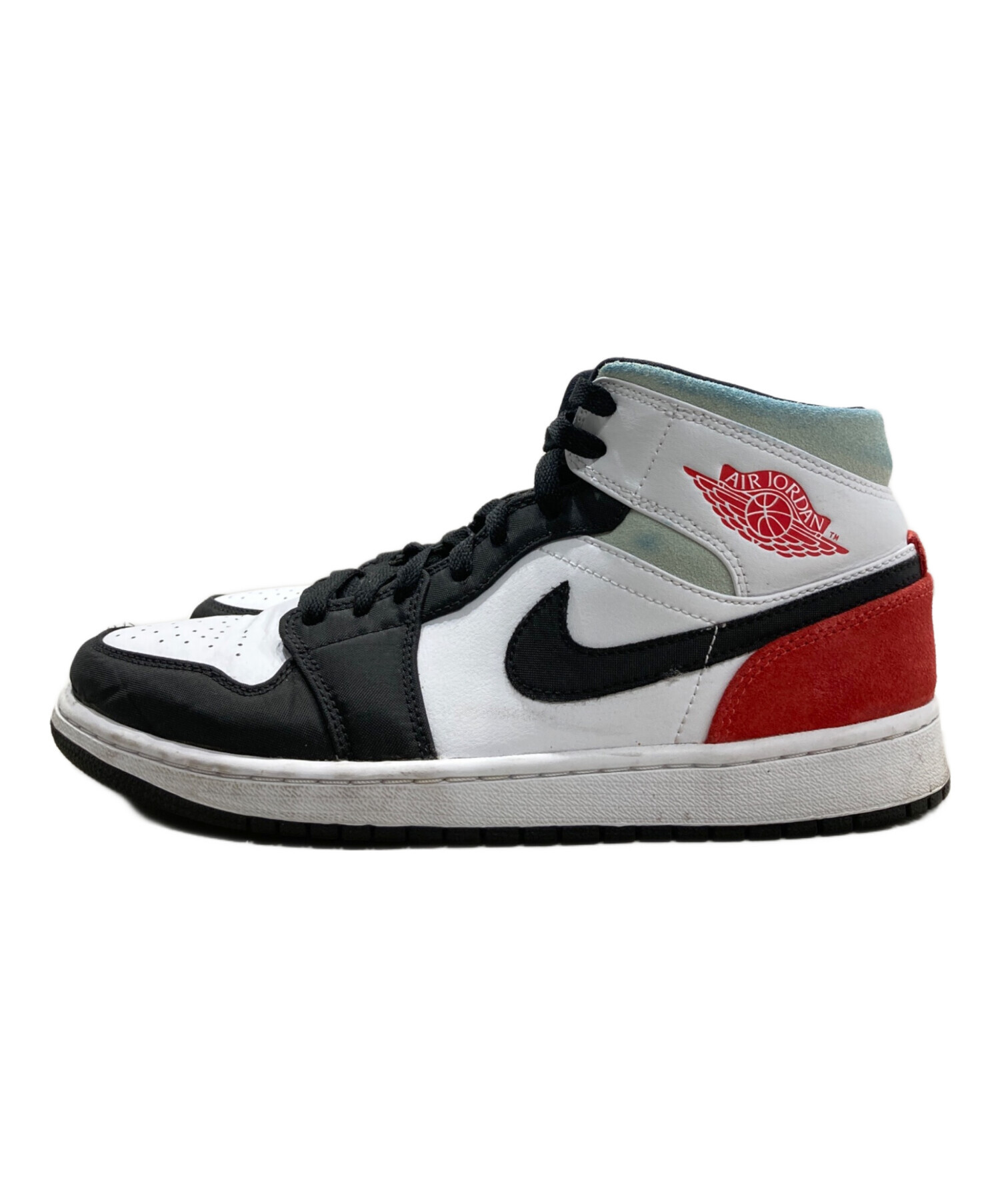 中古・古着通販】NIKE (ナイキ) Air Jordan 1 Mid SE ホワイト×レッド