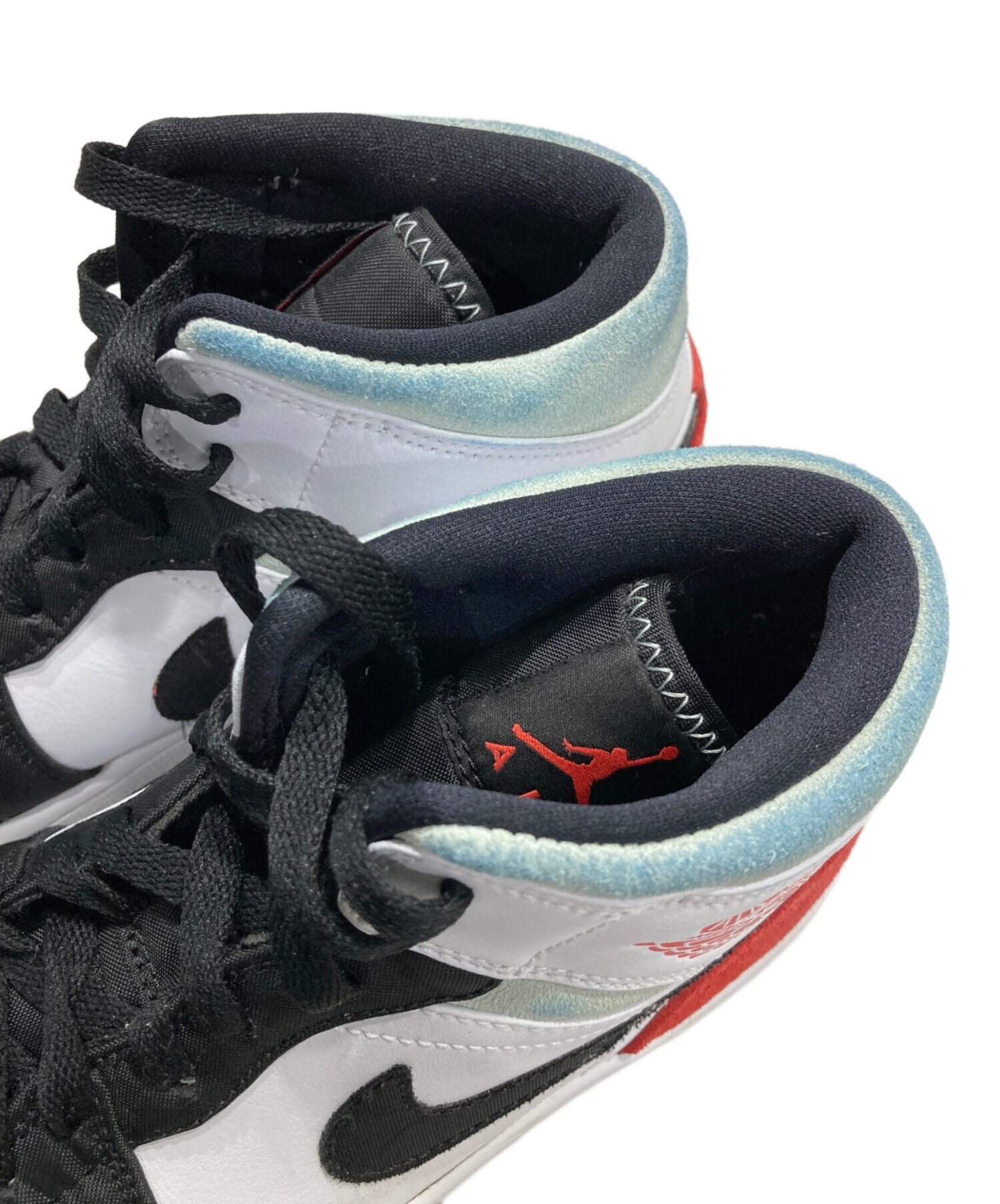 中古・古着通販】NIKE (ナイキ) Air Jordan 1 Mid SE ホワイト×レッド