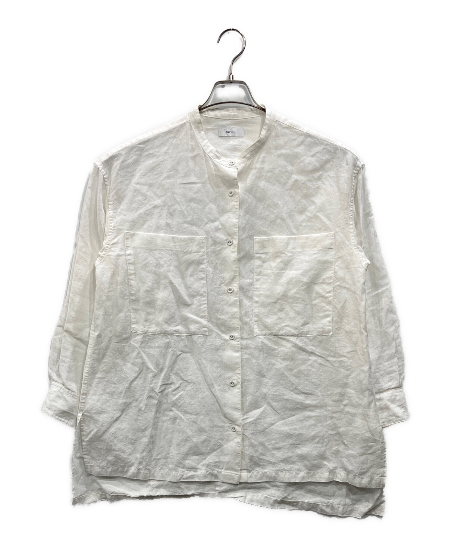 中古・古着通販】SHIPS any (シップスエニィ) リネン スタンドカラー 