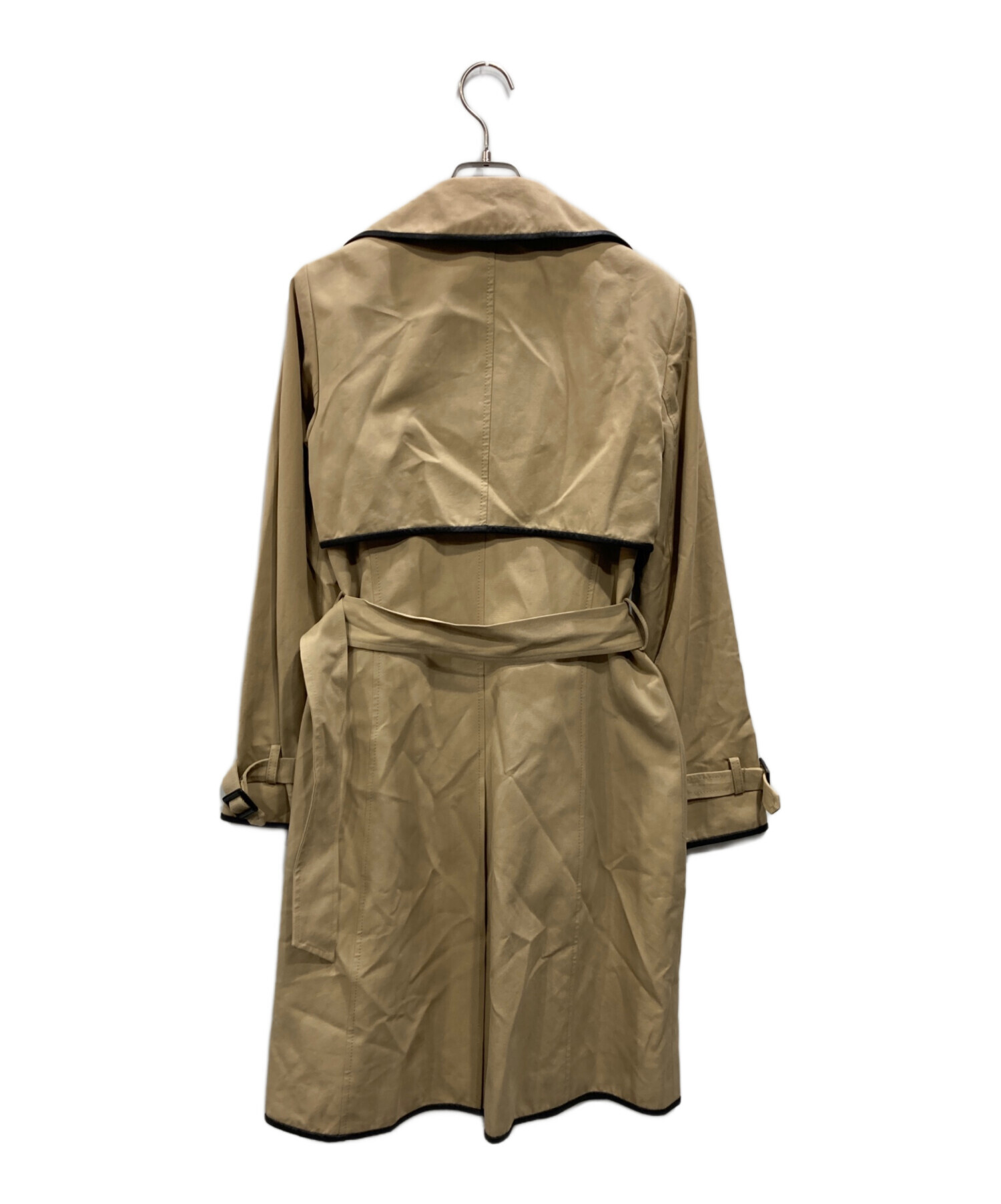 Theory セオリー トレンチコート ライナー付き 中古・古着通販】theory (セオリー) レザーパイピングトレンチコート