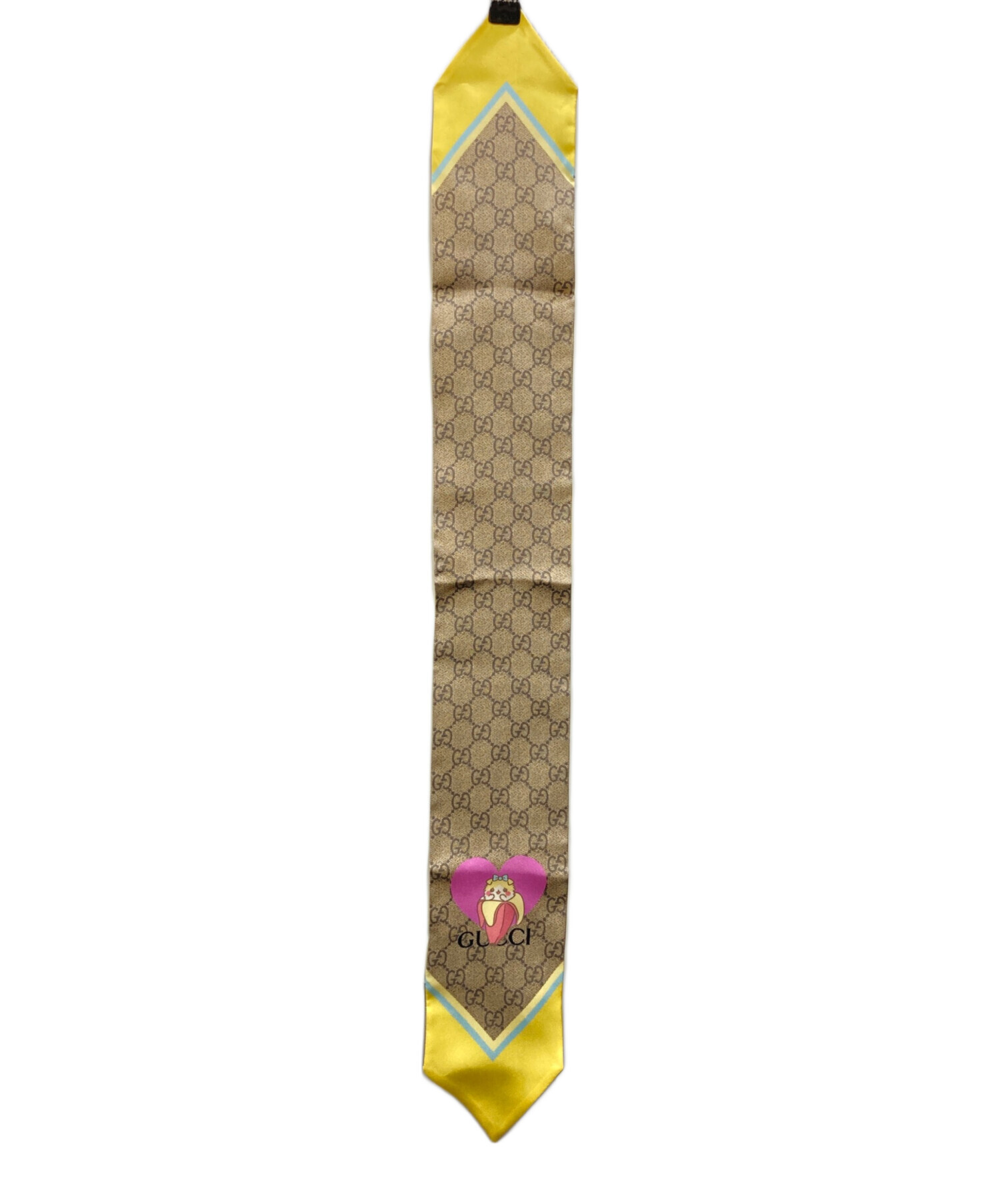 中古・古着通販】GUCCI (グッチ) ツイリースカーフ ブラウン｜ブランド