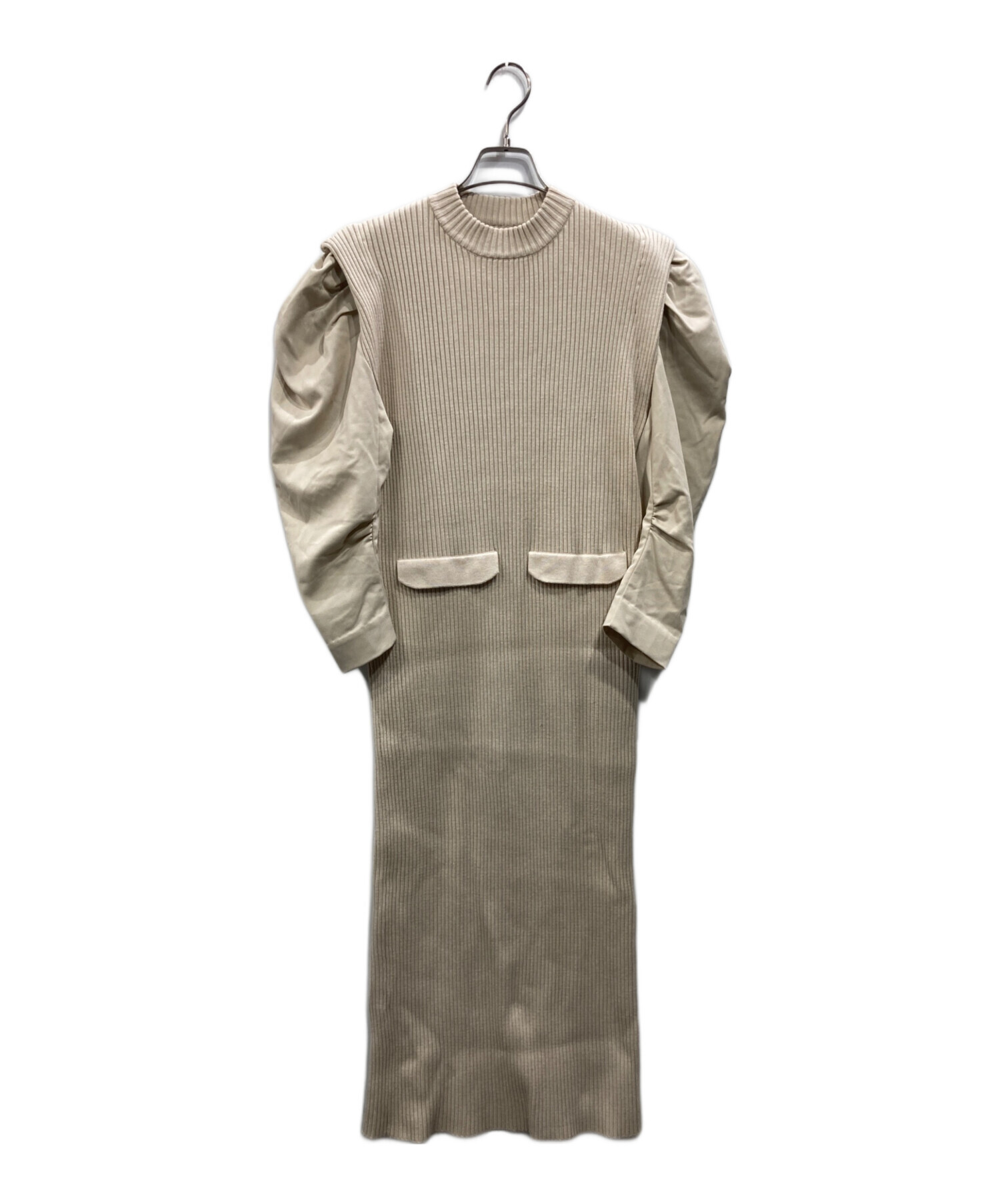 中古・古着通販】AMERI (アメリ) JACKET LIKE TIGHT KNIT DRESS 中古・古着通販】AMERI (アメリ) JACKET LIKE TIGHT KNIT DRESS