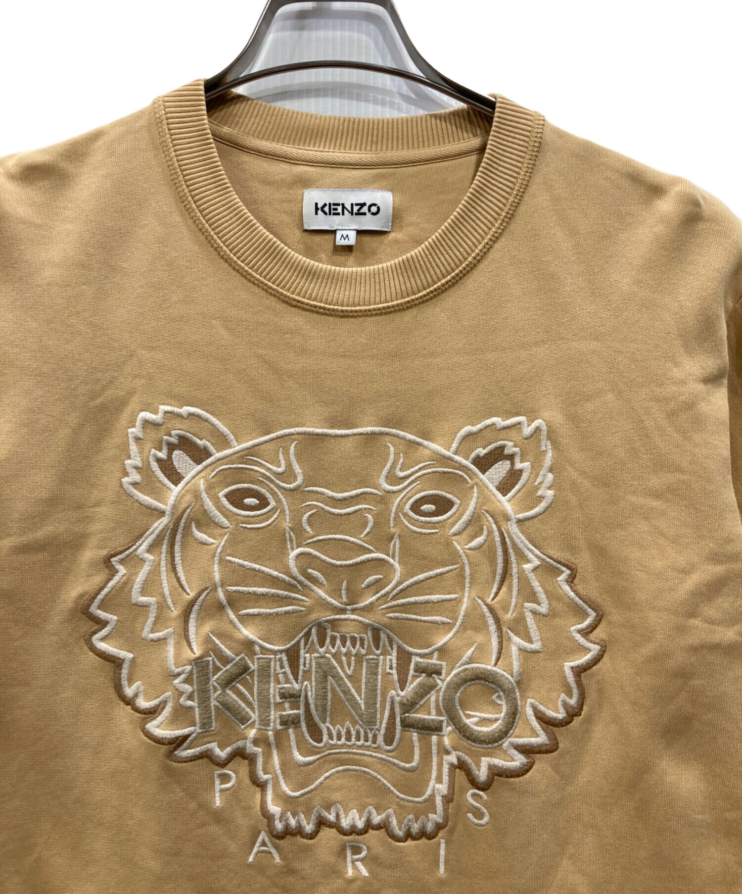 中古・古着通販】KENZO (ケンゾー) タイガー刺繍スウェット ベージュ 