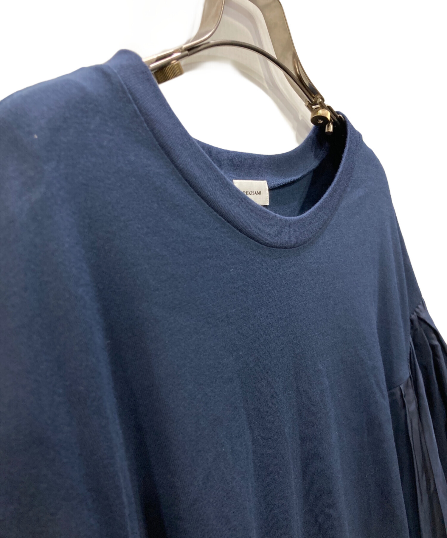中古・古着通販】REKISAMI (レキサミ) ブラウスワンピース ネイビー