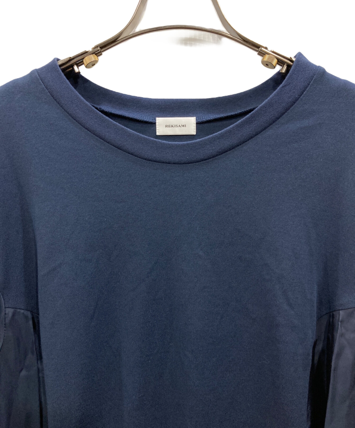 中古・古着通販】REKISAMI (レキサミ) ブラウスワンピース ネイビー