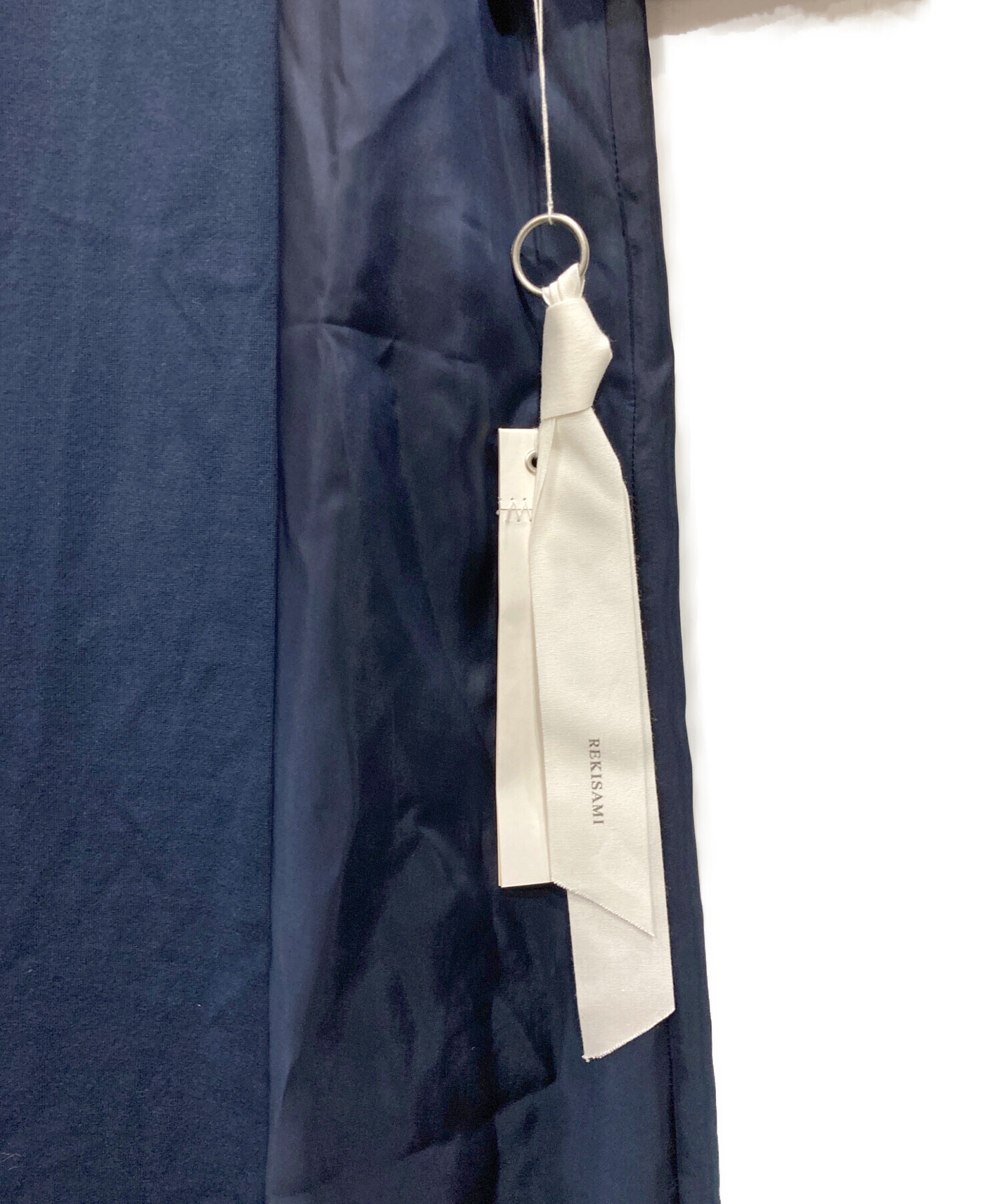 中古・古着通販】REKISAMI (レキサミ) ブラウスワンピース ネイビー