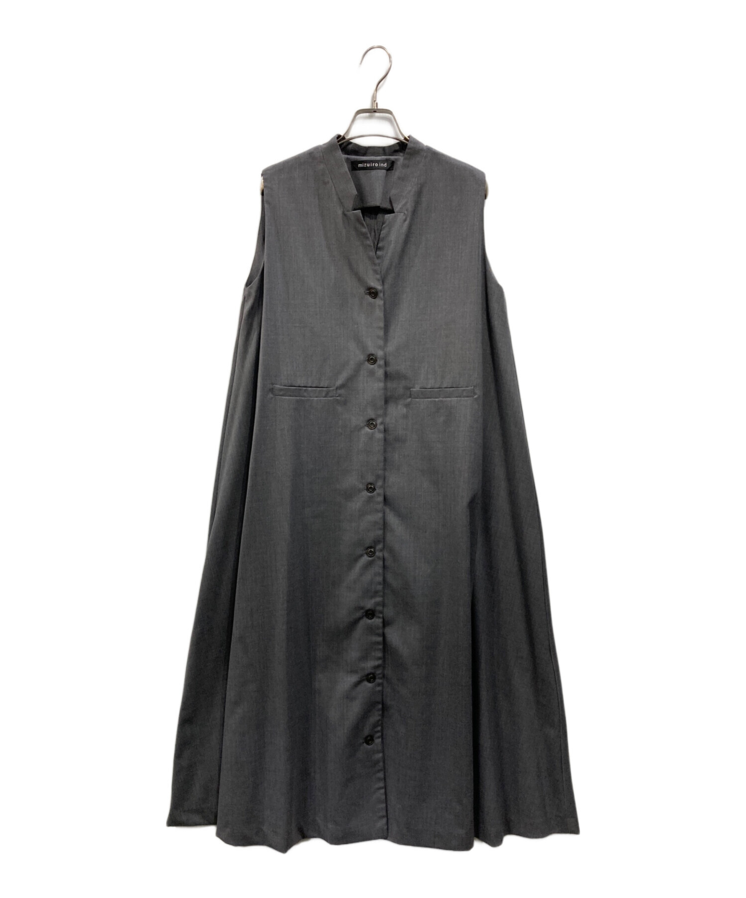 中古・古着通販】mizuiro-ind (ミズイロインド) スタンドカラーフレア