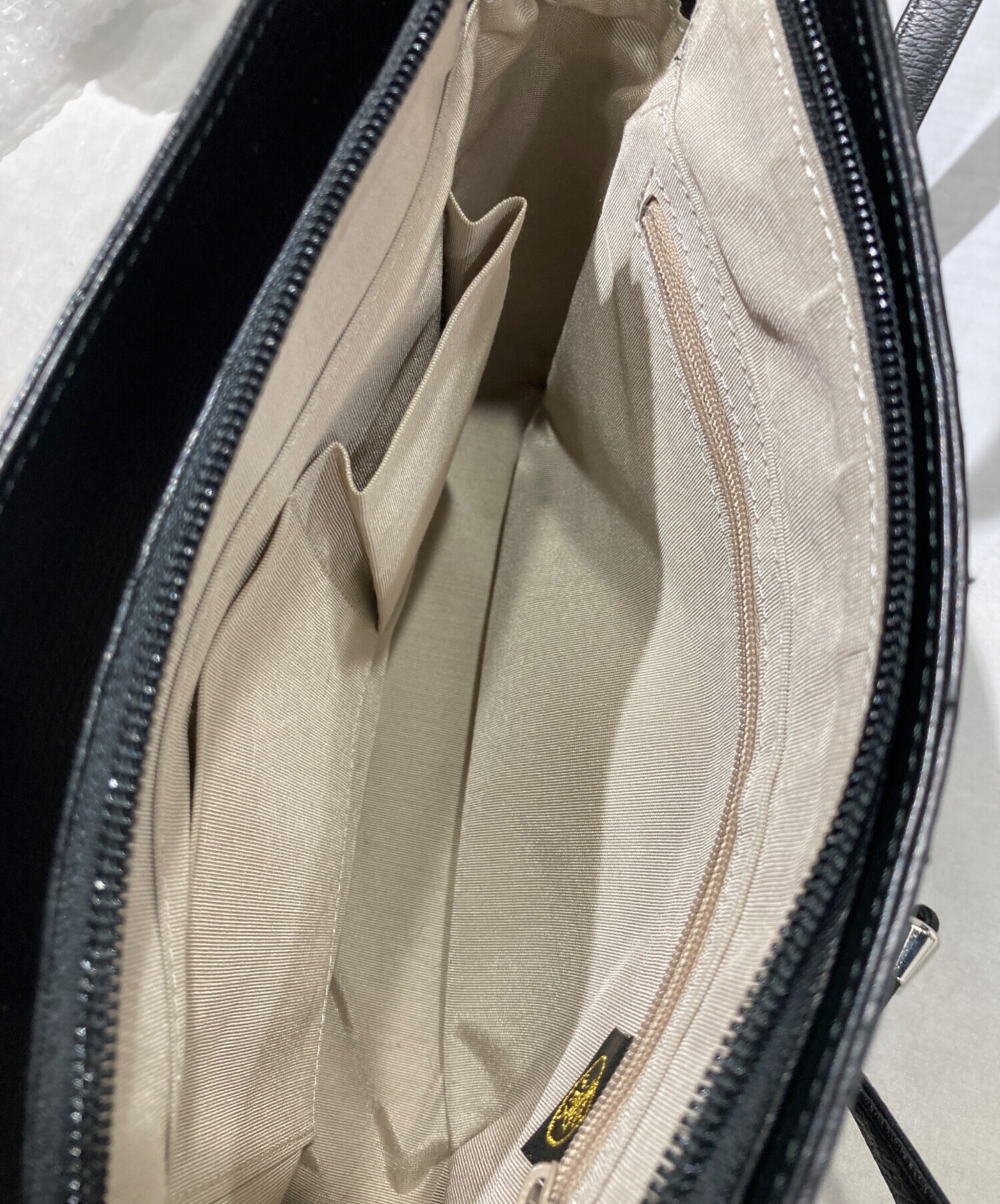 中古・古着通販】- (-) オーストリッチショルダーバッグ ブラック