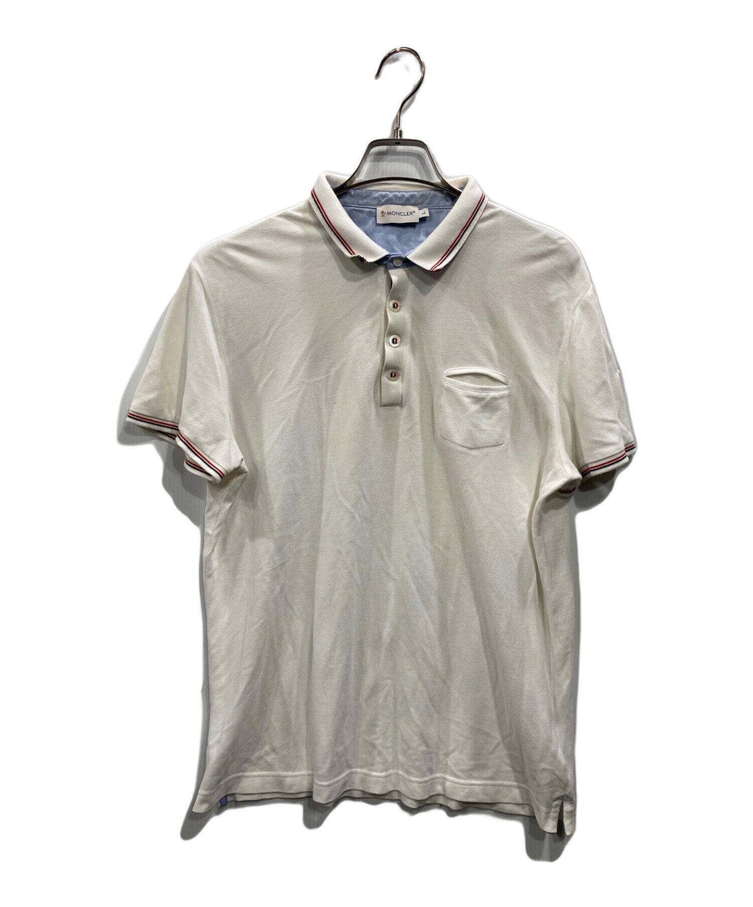 MONCLER モンクレール ポロシャツ Lサイズ MONCLER モンクレール ポロシャツ レディース 半袖 コットン