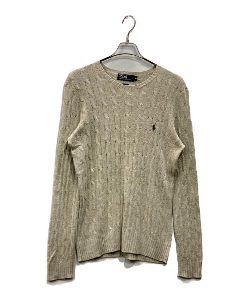 【極美品】ポロラルフローレン　半袖ニット　ベージュ 楽天市場】ラルフローレン ニット（カラーベージュ）（レディース