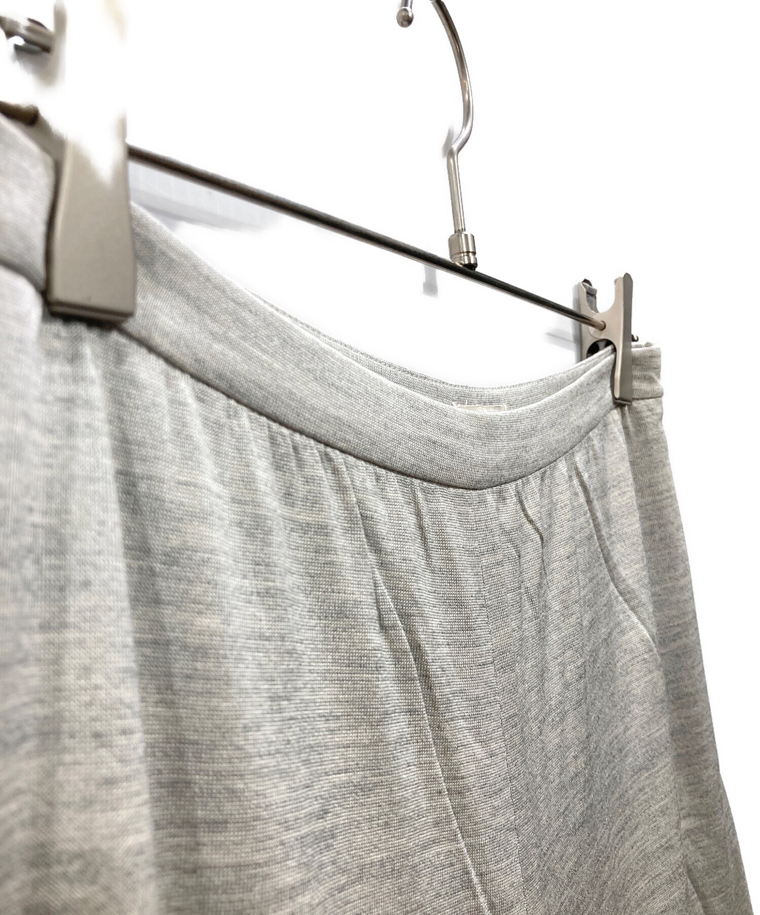 エルメス　シルクパンツ 中古・古着通販】HERMES (エルメス) シルクワイドパンツ グレー サイズ