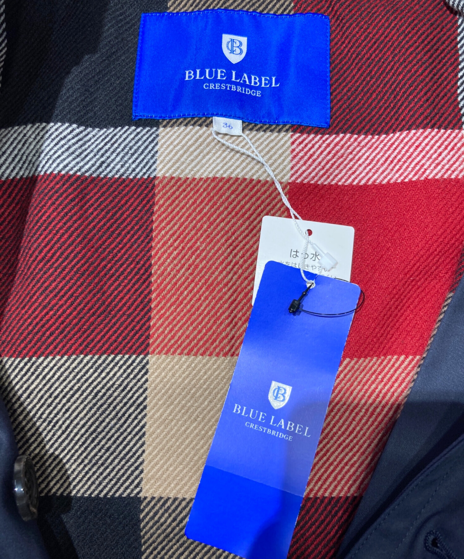 極美品☆ブルーレーベル クレストブリッジ トレンチコート ネイビー ライナー 楽天市場】【SALE／73%OFF】ライトギャバジントレンチコート BLUE