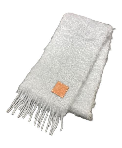 中古・古着通販】LOEWE (ロエベ) モヘヤ混マフラー グレー｜ブランド