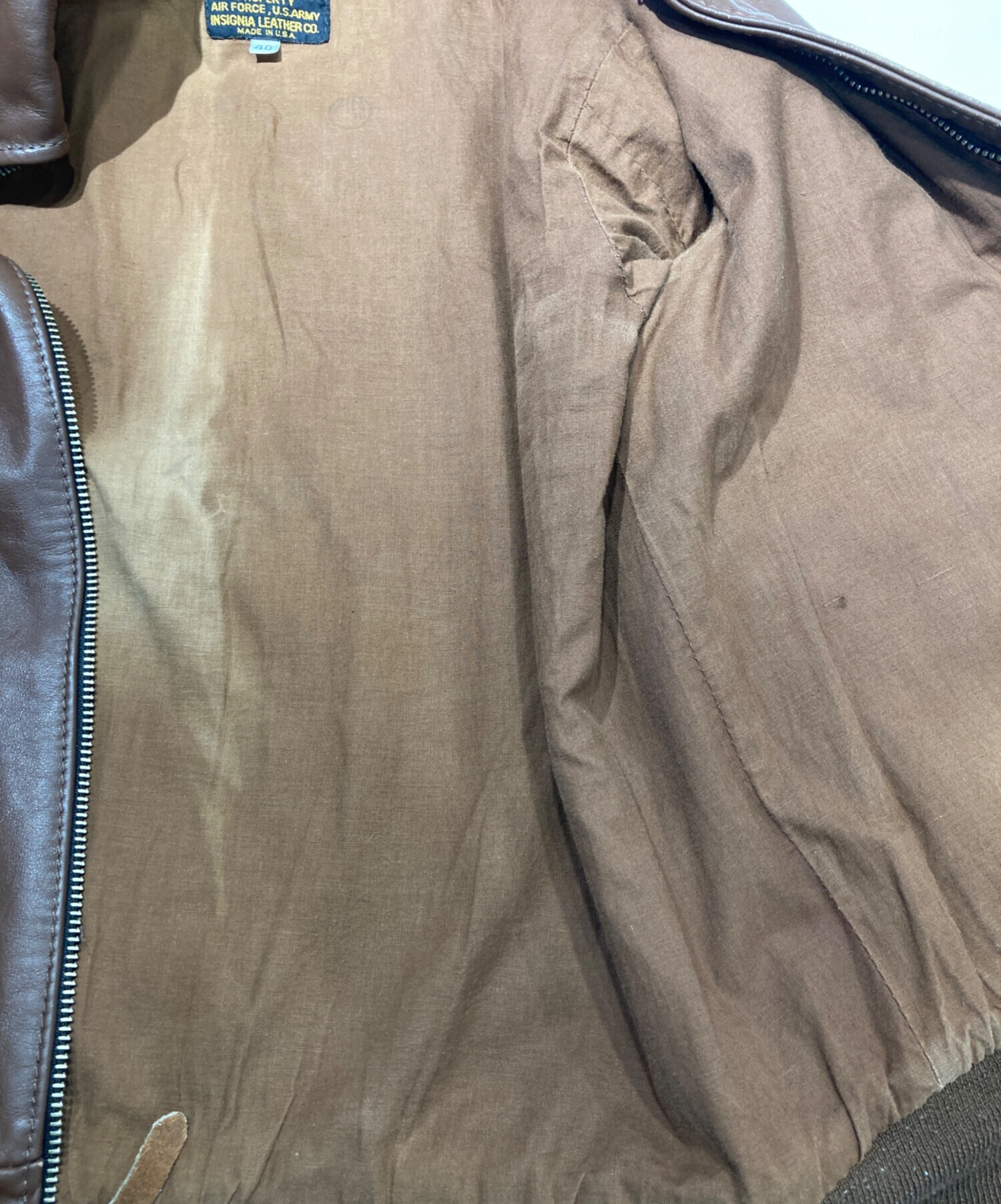 中古・古着通販】INSIGNIA LEATHER (インシグニアレザー) A-2フライト