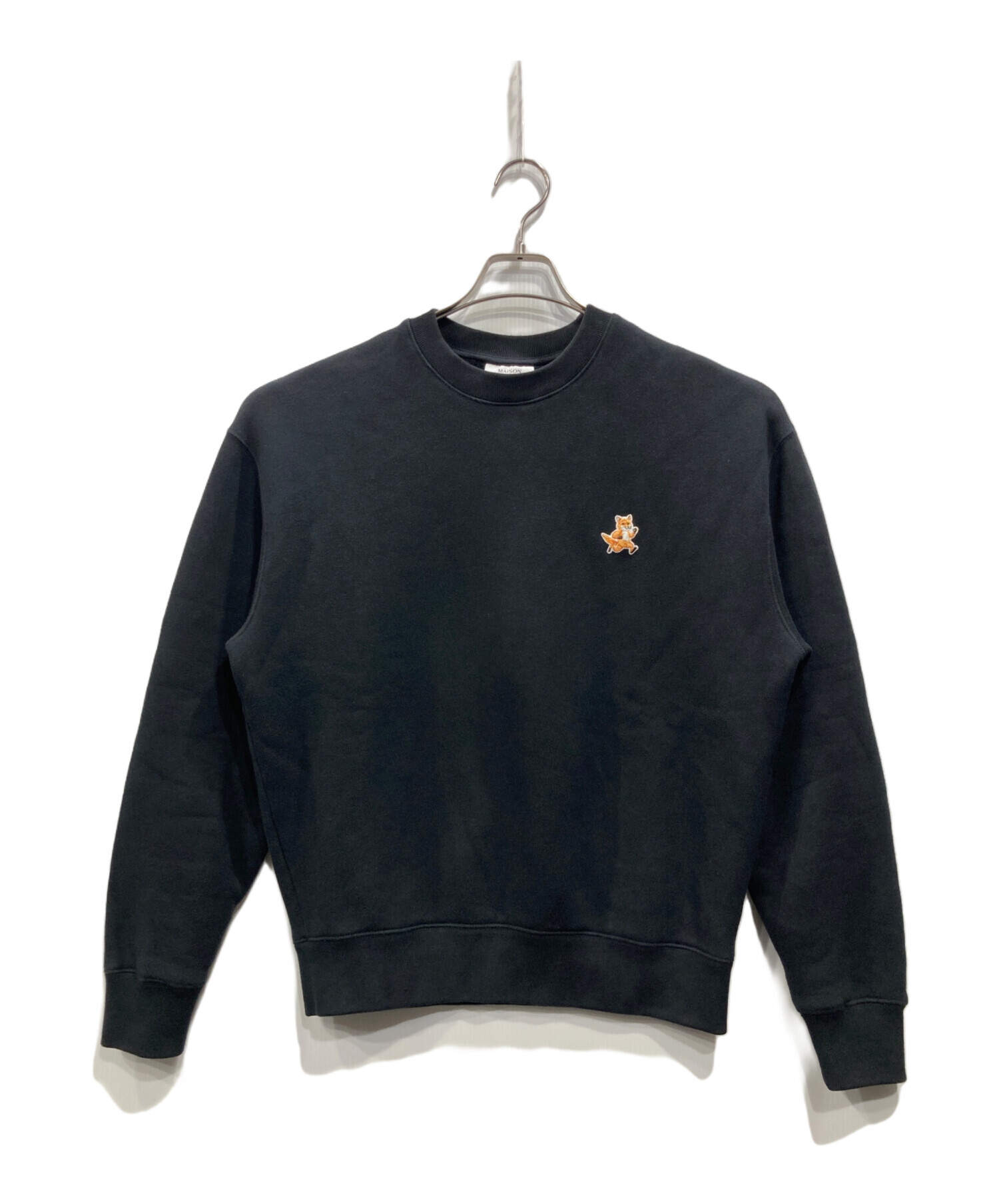 新品MAISON KITSUNÉ ブラック スウェット L