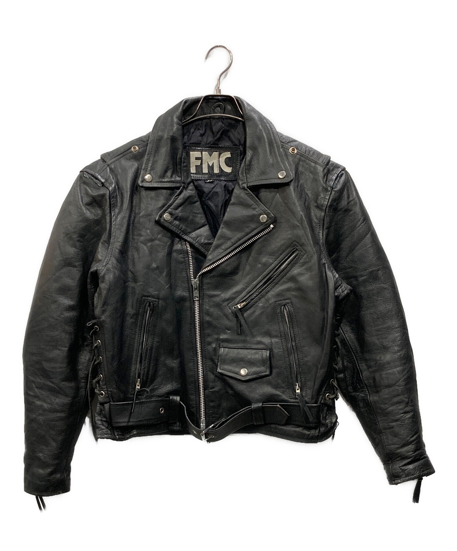 中古・古着通販】FMC (エフエムシー) レザーライダースジャケット