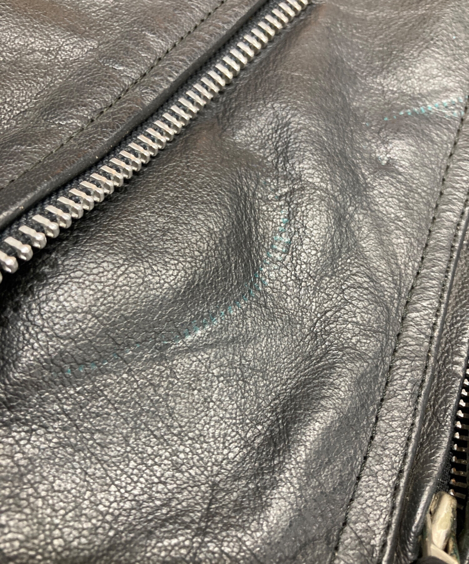 中古・古着通販】FMC (エフエムシー) レザーライダースジャケット