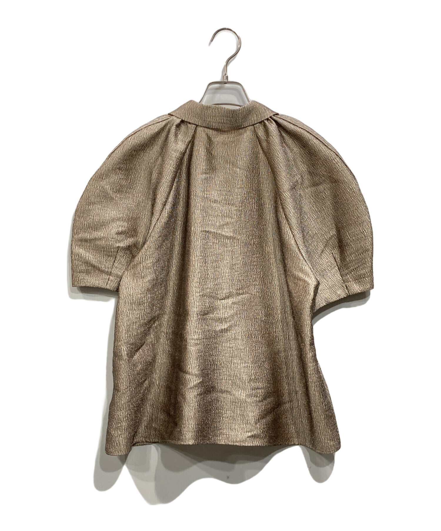 machatt メタリックパフスリーブブラウス 中古・古着通販】machatt (マチャット) メタリックパフスリーブ