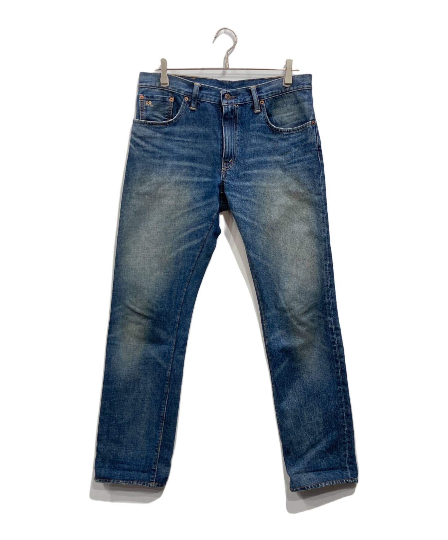 RRLデニムsize33 本場USA製RRLロー ストレートフィット Selvedge 