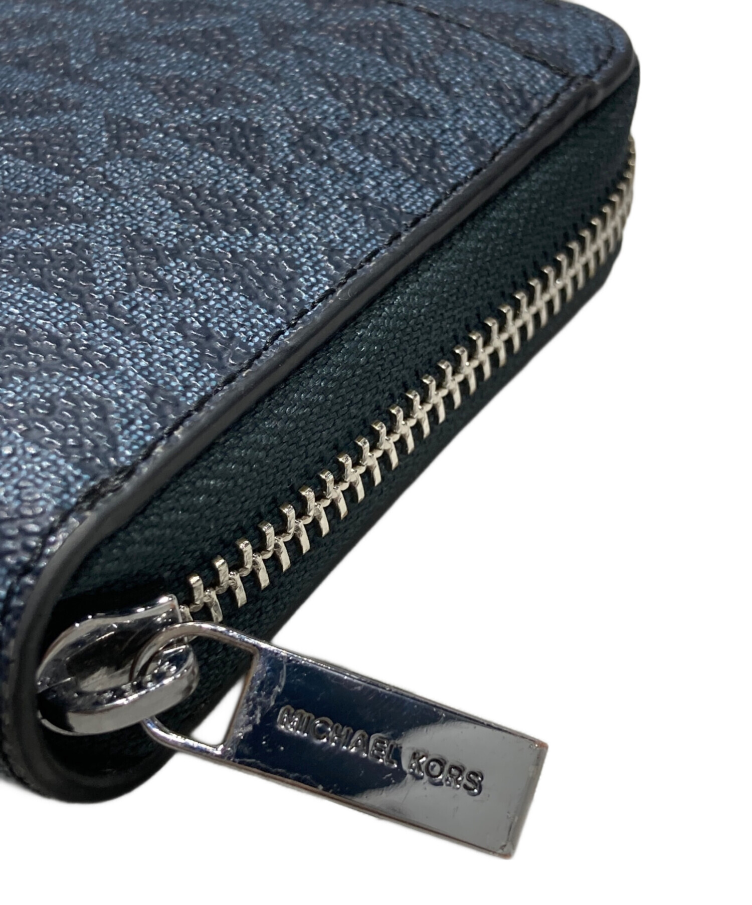 中古・古着通販】MICHAEL KORS (マイケルコース) 長財布 ネイビー 