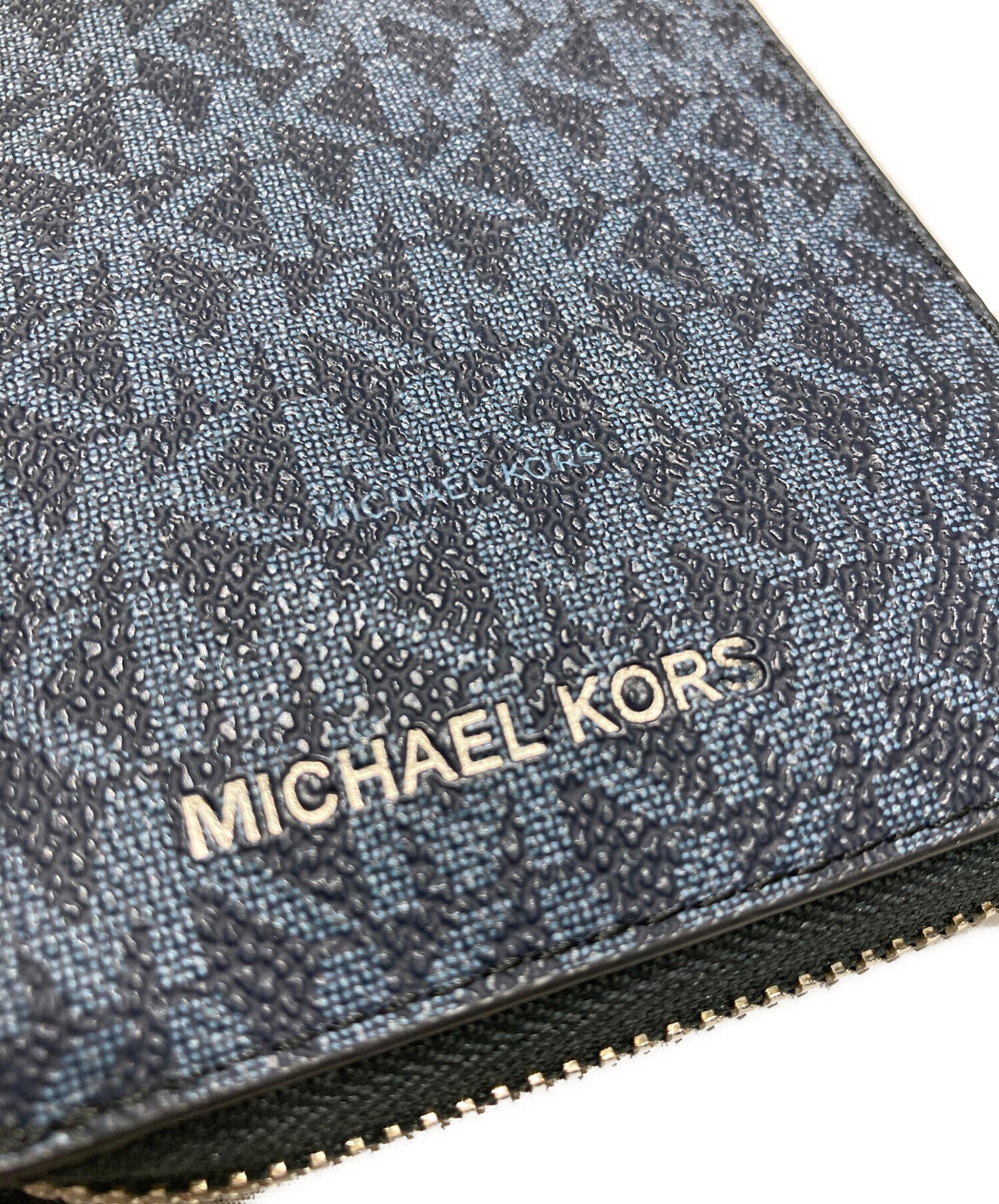 中古・古着通販】MICHAEL KORS (マイケルコース) 長財布 ネイビー 